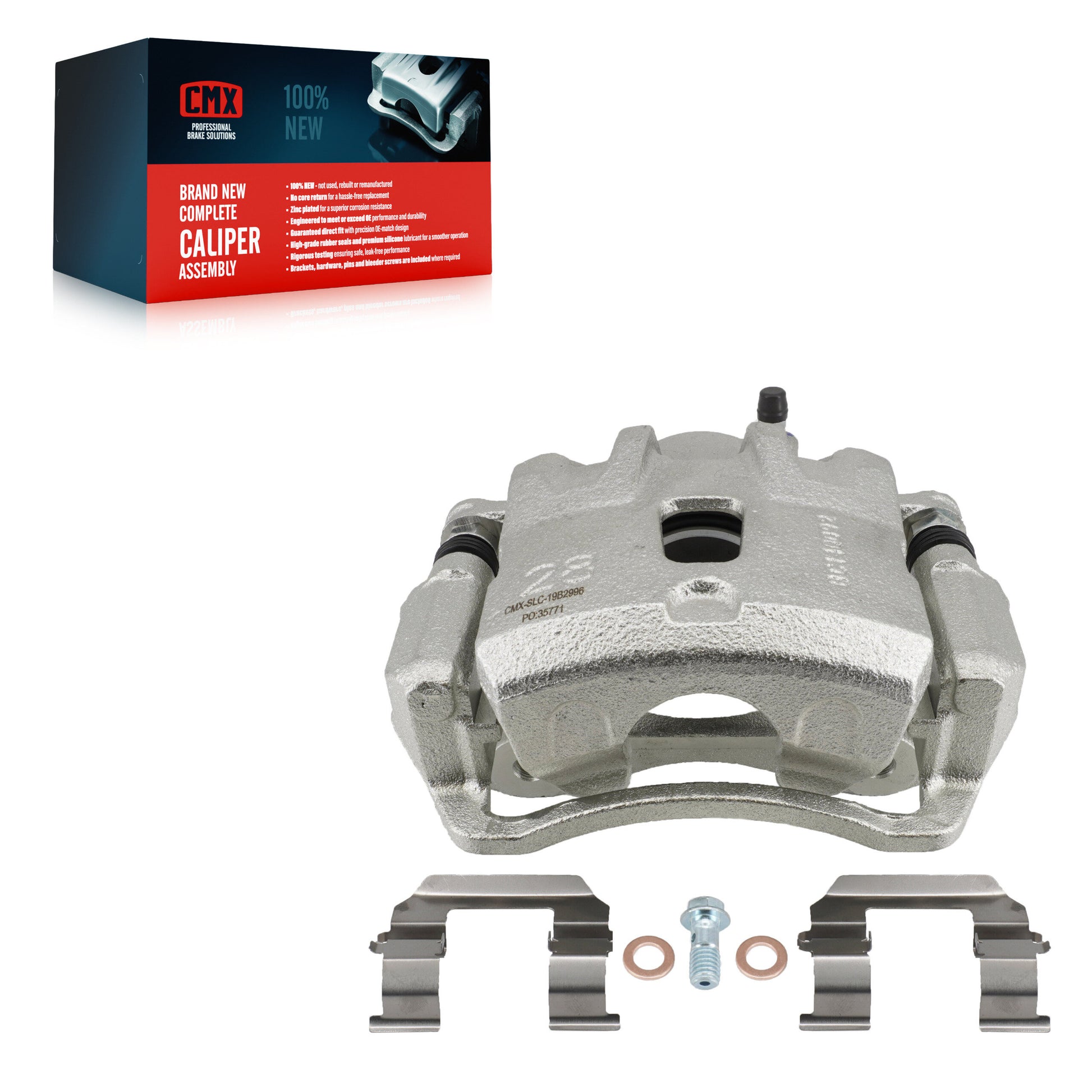 CMX SLC-19B2996 Disc Brake Caliper for 2005-2010 Hyundai Tucson, Kia Sportage - Front Left