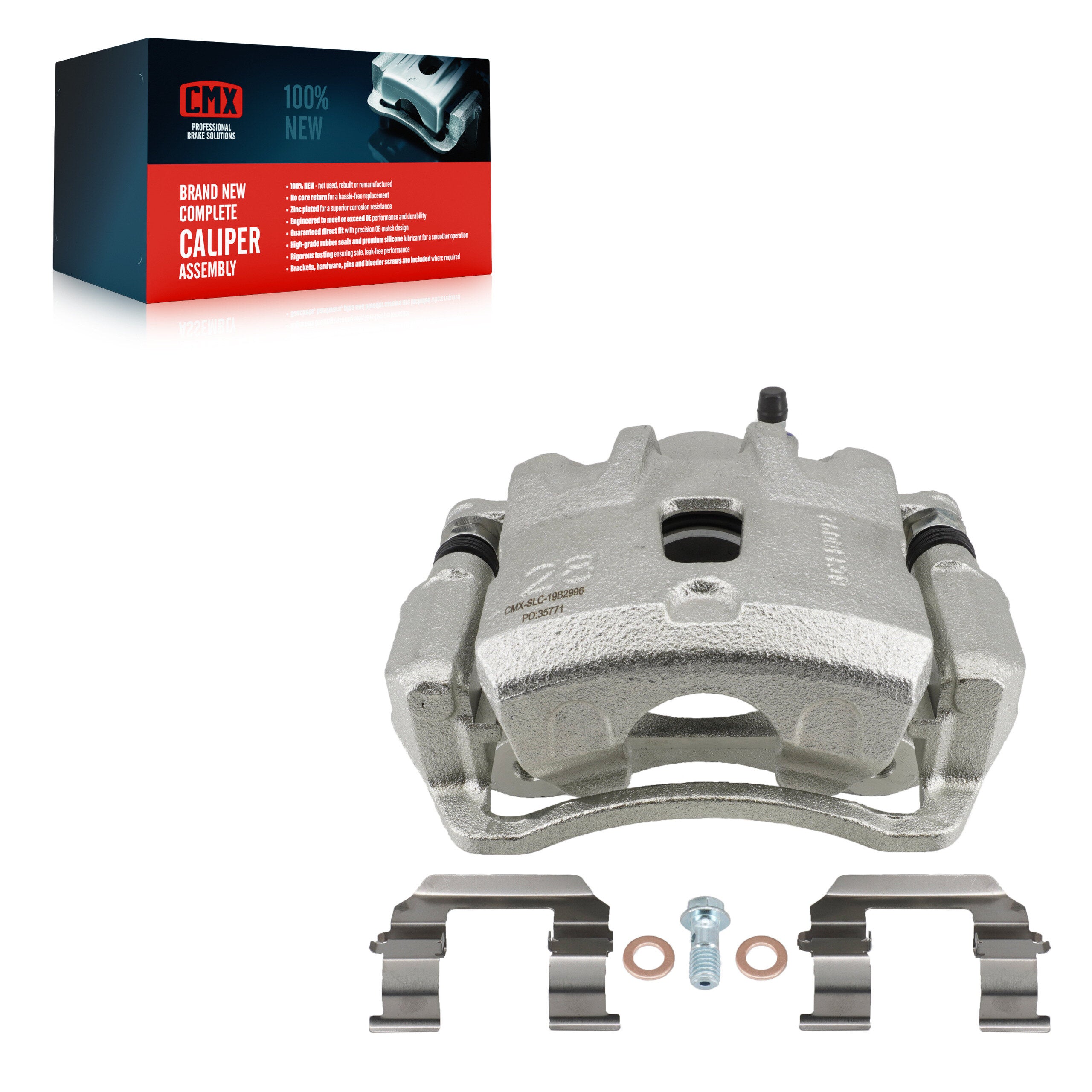 CMX SLC-19B2996 Disc Brake Caliper for 2005-2010 Hyundai Tucson, Kia Sportage - Front Left