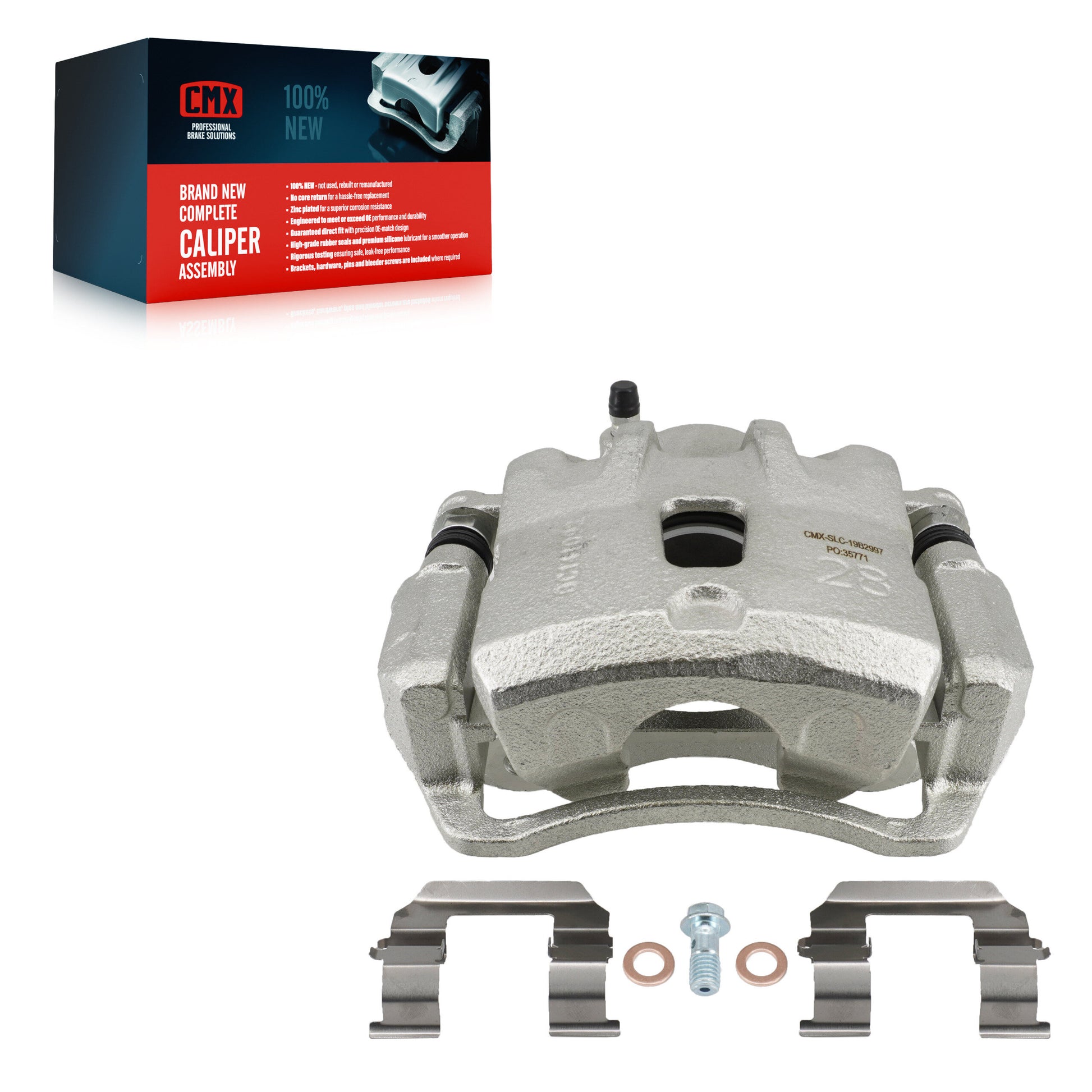 CMX SLC-19B2997 Disc Brake Caliper for 2005-2010 Hyundai Tucson, Kia Sportage - Front Right