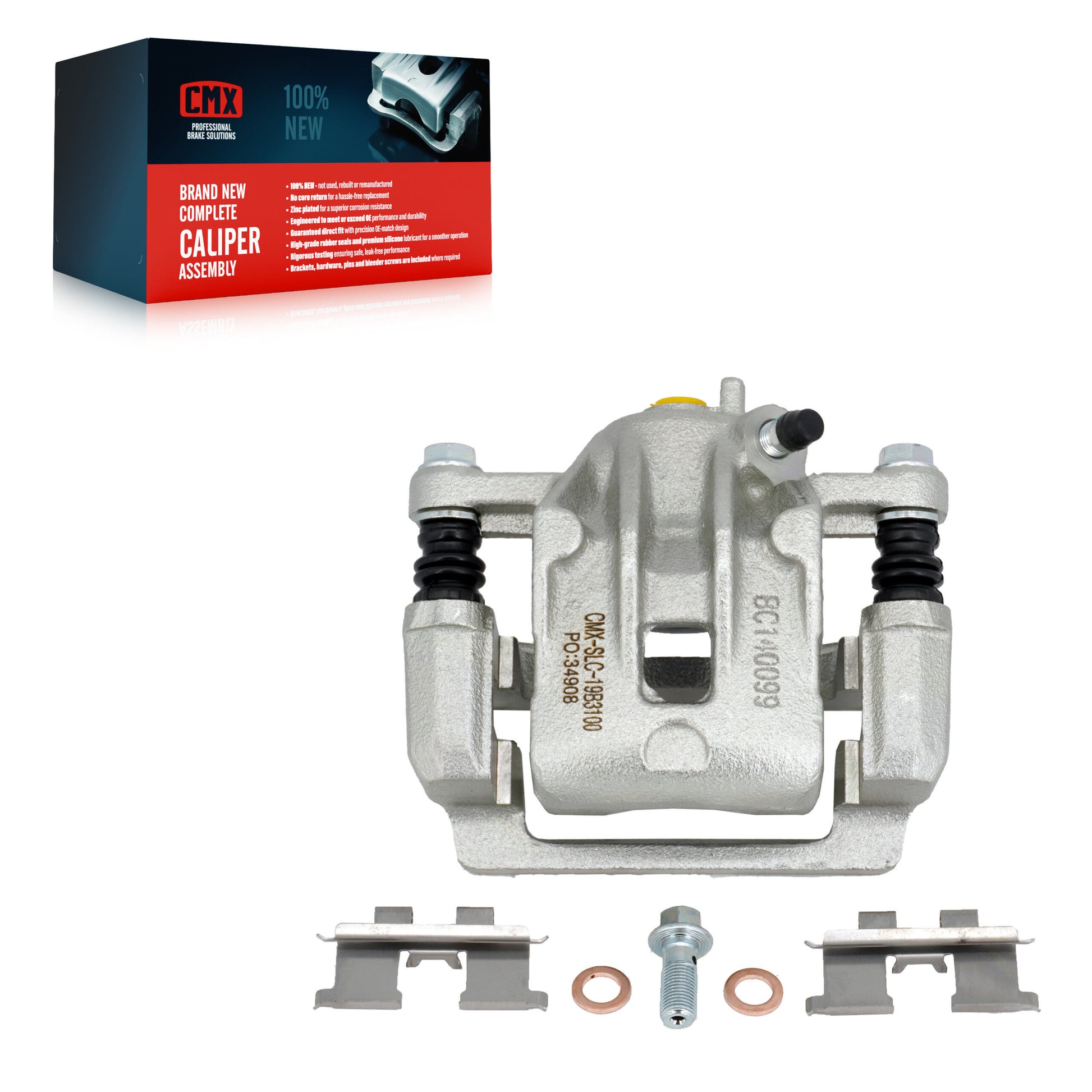 CMX SLC-19B3100 Disc Brake Caliper for 2005-2010 Hyundai Sonata, Kia Magentis, Kia Optima - Rear Right, Rear Left