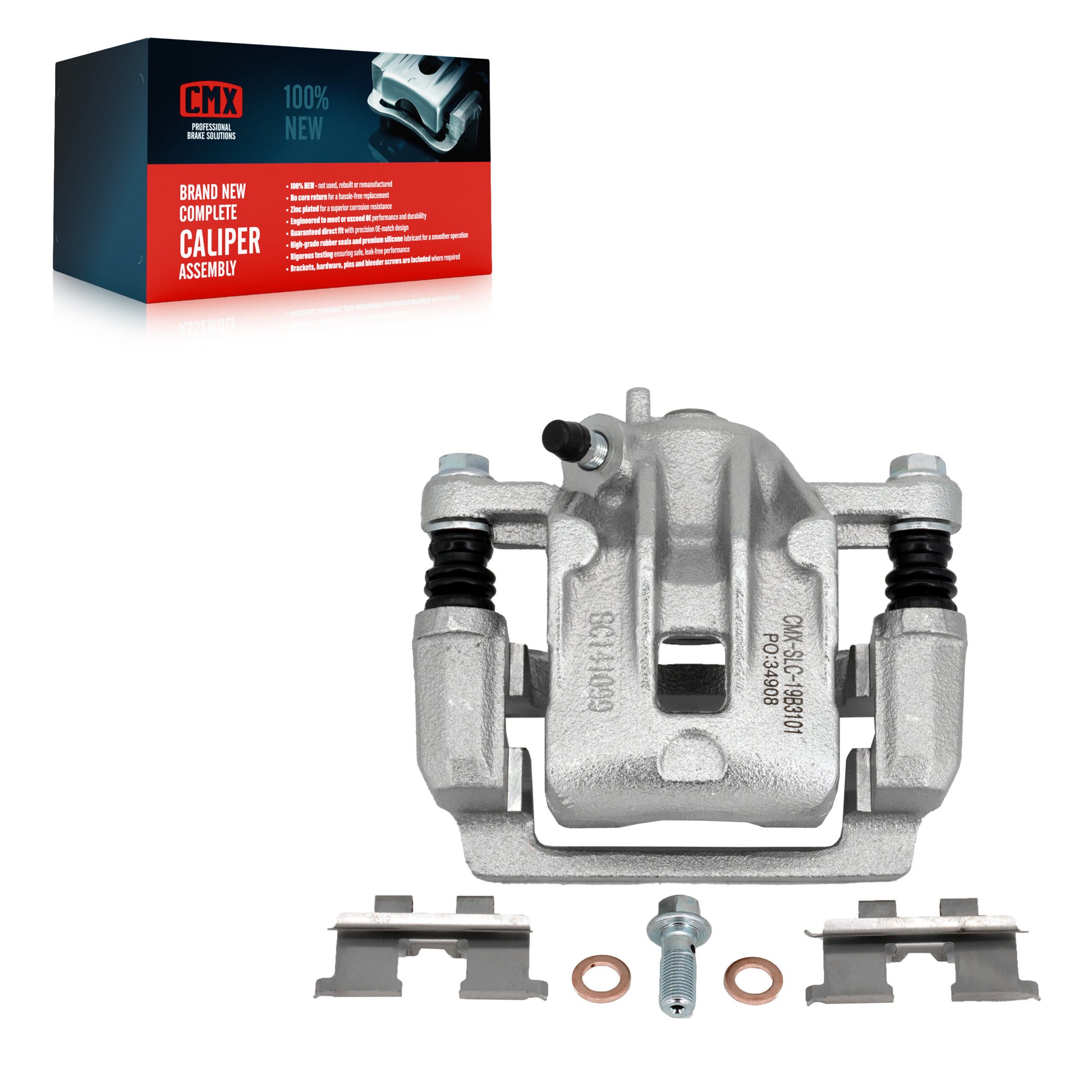 CMX SLC-19B3101 Disc Brake Caliper for 2005-2010 Hyundai Sonata, Kia Magentis, Kia Optima - Rear Left, Rear Right