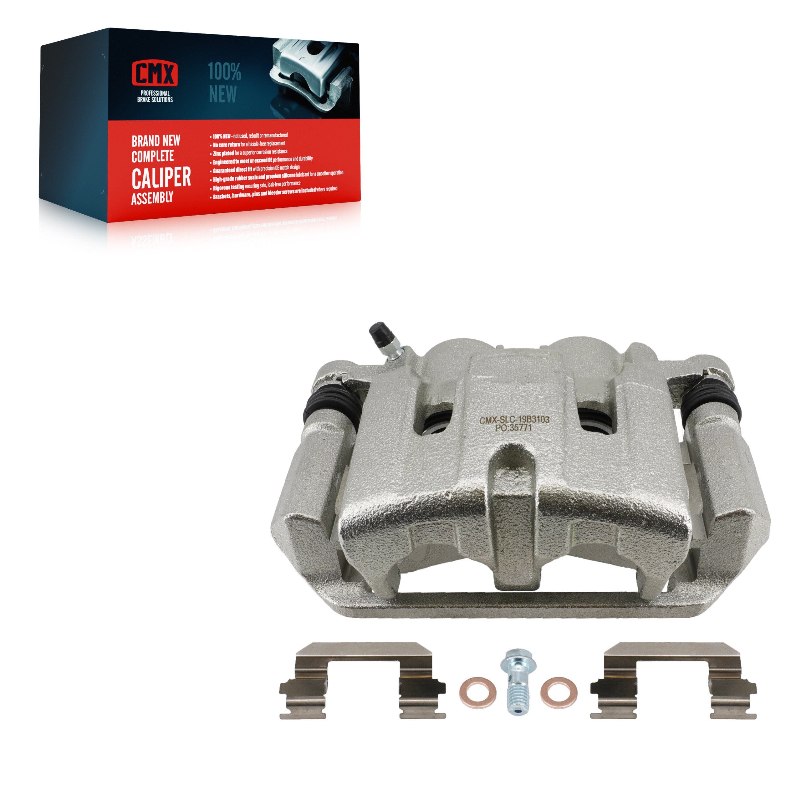 CMX SLC-19B3103 Disc Brake Caliper for 2006-2020 Acura TLX, Acura TL, Honda Ridgeline - Front Right