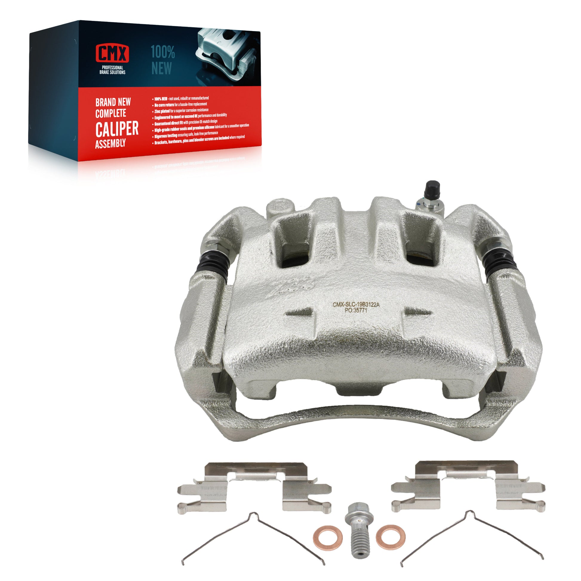 CMX SLC-19B3122A Disc Brake Caliper for 2005-2025 Nissan Frontier, Suzuki Equator, Nissan Pathfinder - Front Right