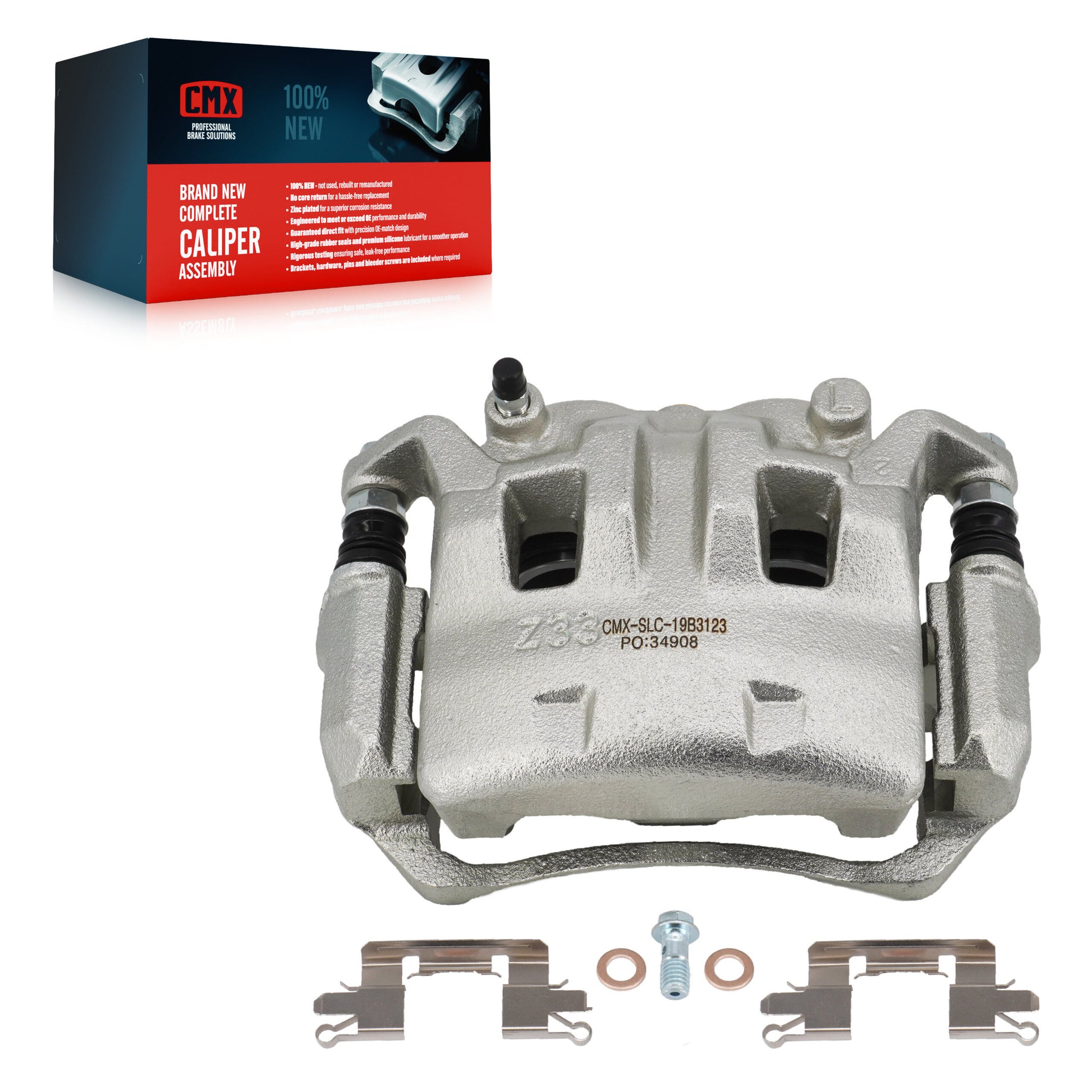 CMX SLC-19B3123 Disc Brake Caliper for 2005-2019 Suzuki Equator, Nissan Frontier - Front Left