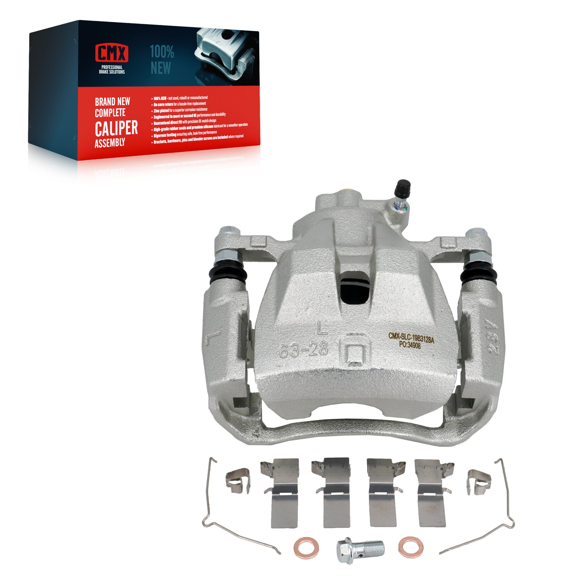 CMX SLC-19B3128A Disc Brake Caliper for 2007-2018 Lexus ES300h, Toyota Avalon, Lexus ES350 - Front Left