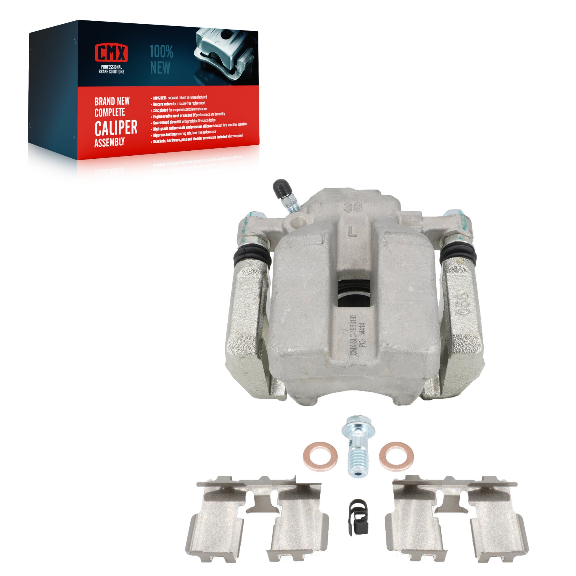 CMX SLC-19B3193 Disc Brake Caliper for 2006-2012 Toyota RAV4 - Rear Left