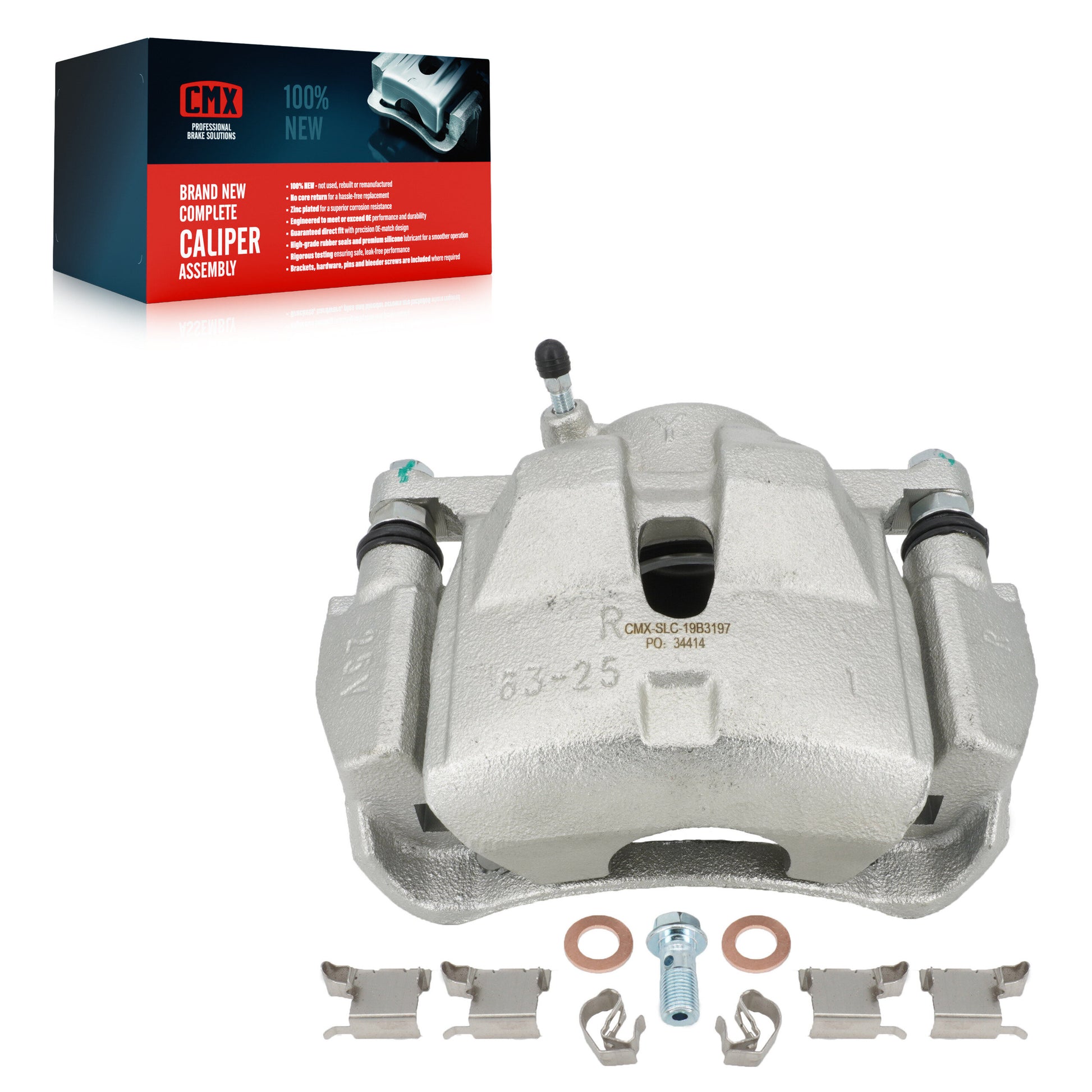 CMX SLC-19B3197 Disc Brake Caliper for 2006-2018 Toyota RAV4 - Front Right