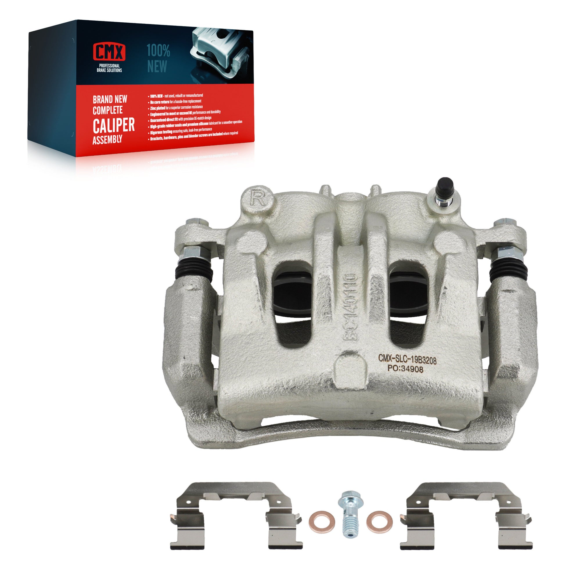 CMX SLC-19B3208 Disc Brake Caliper for 2006-2014 Kia Sedona, Hyundai Entourage - Front Right