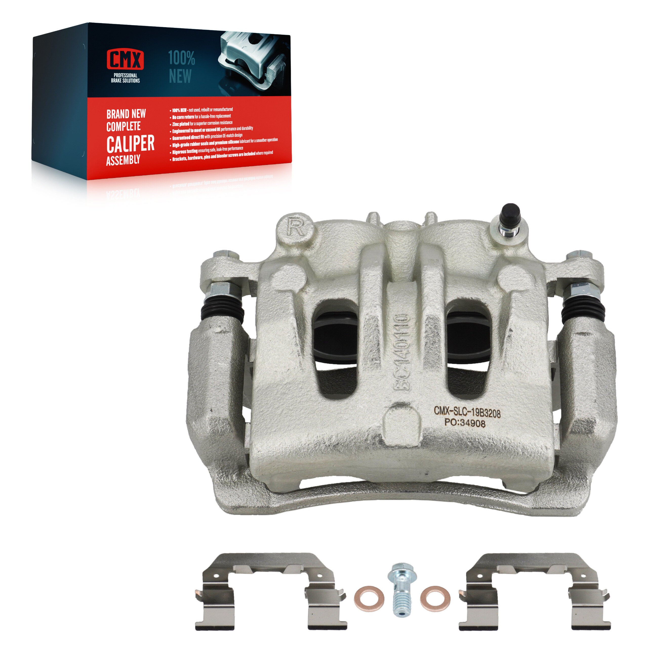 CMX SLC-19B3208 Disc Brake Caliper for 2006-2014 Kia Sedona, Hyundai Entourage - Front Right