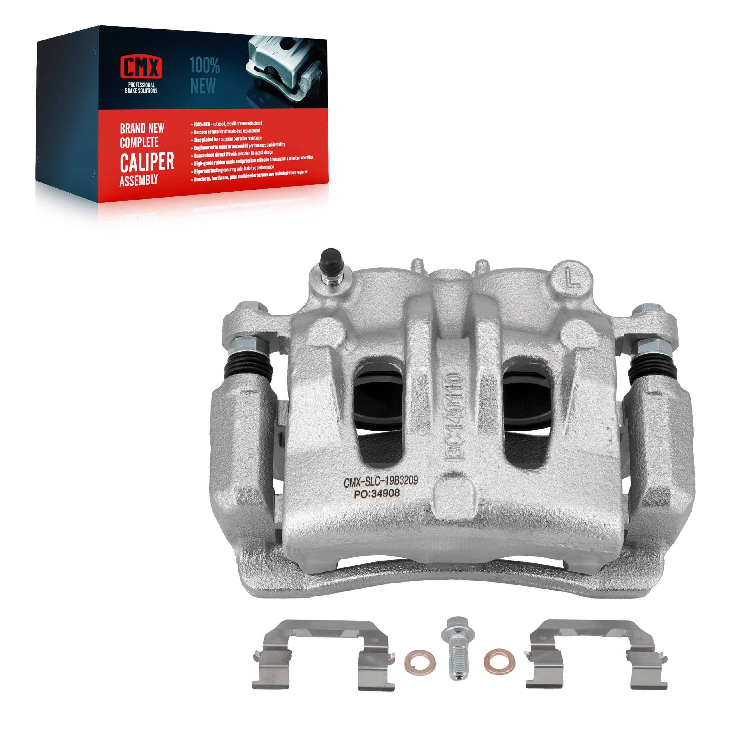 CMX SLC-19B3209 Disc Brake Caliper for 2006-2014 Kia Sedona, Hyundai Entourage - Front Left