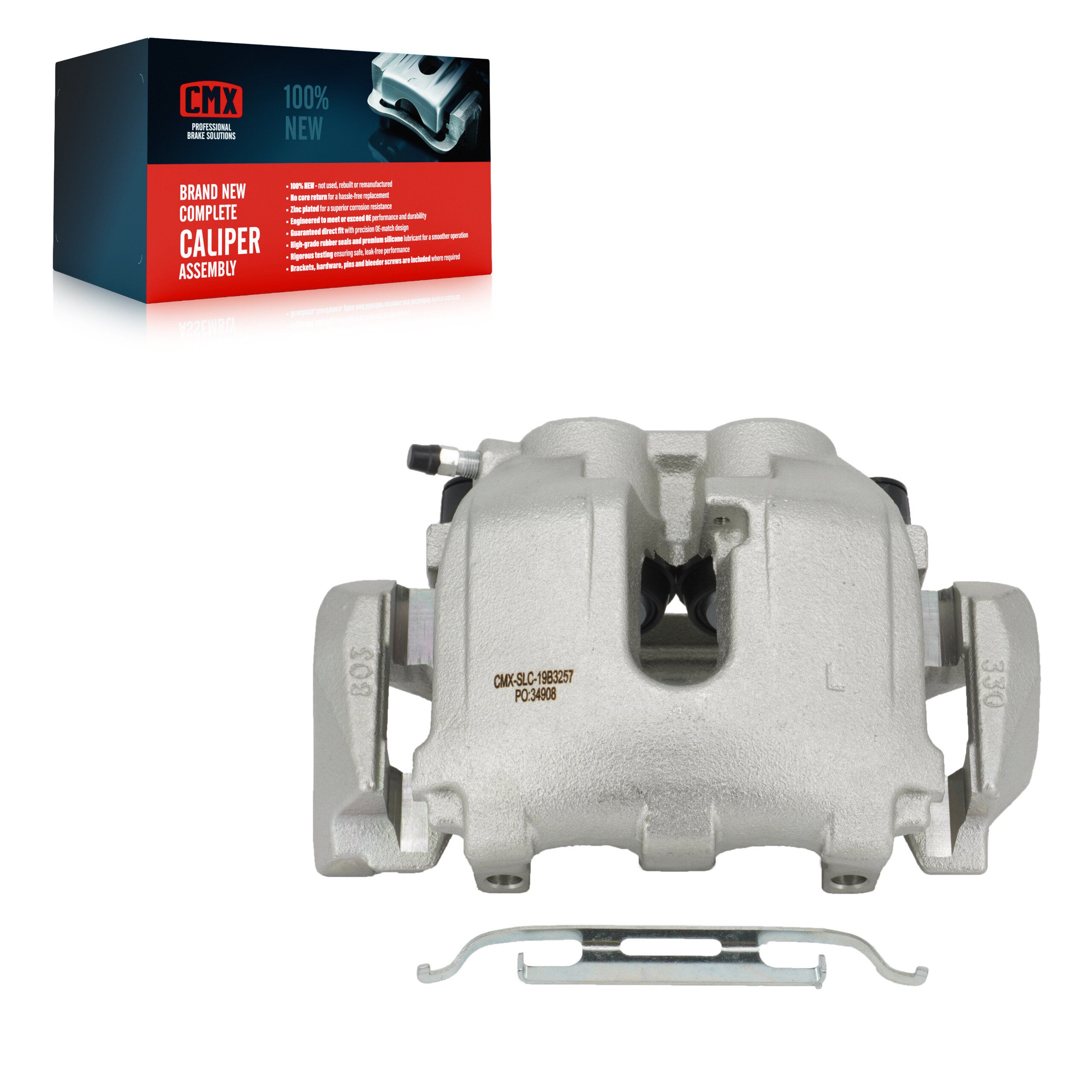CMX SLC-19B3257 Disc Brake Caliper for 2005-2012 Mercedes-Benz R350, Mercedes-Benz ML450, Mercedes-Benz E350 - Front Left, Front Right