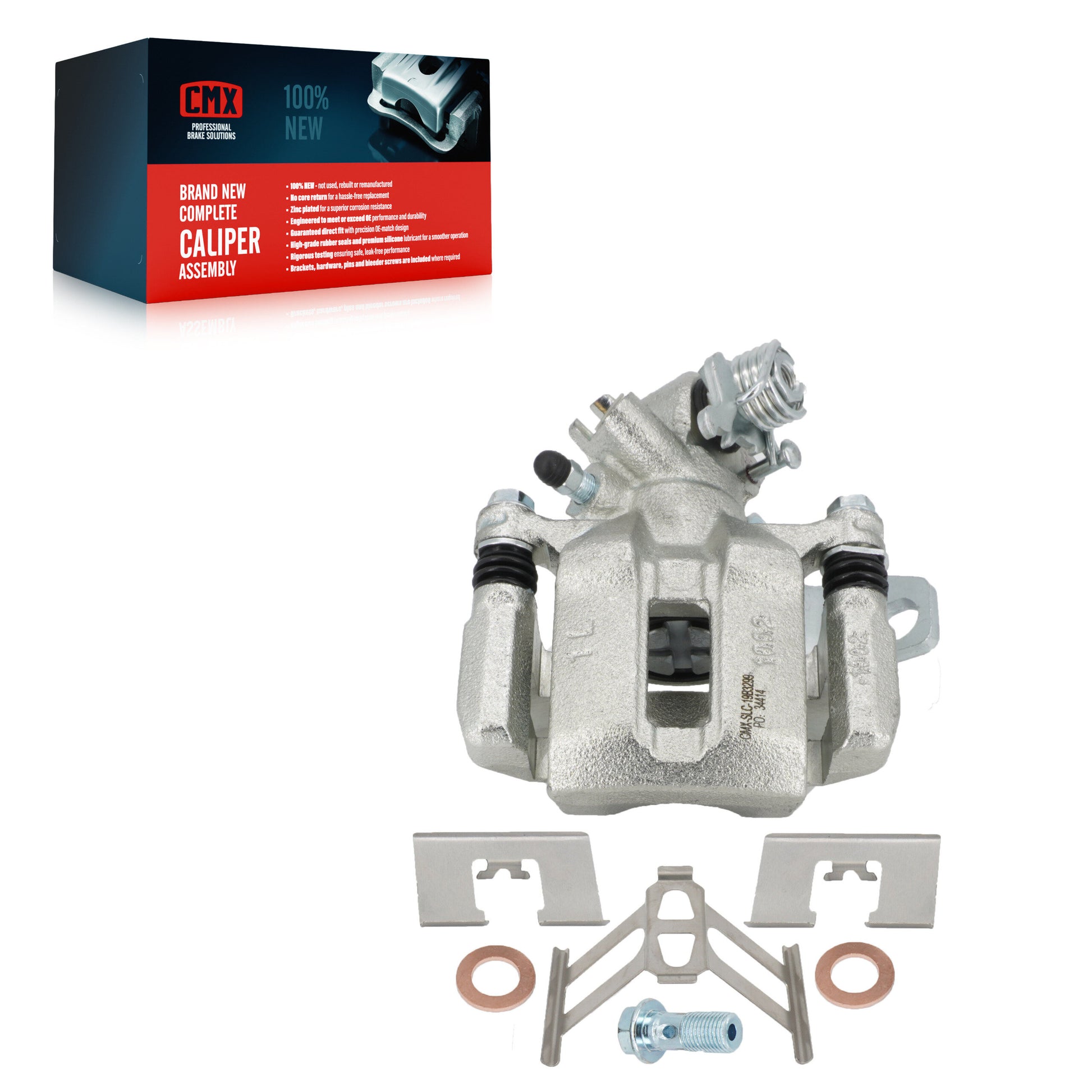 CMX SLC-19B3299 Disc Brake Caliper for 2006-2018 Acura ILX, Honda Civic, Acura CSX - Rear Left