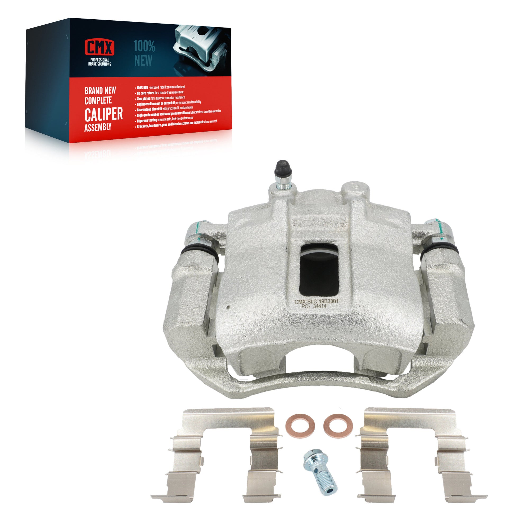 CMX SLC-19B3301 Disc Brake Caliper for 2006-2011 Dodge Attitude, Hyundai Accent, Kia Rio - Front Right