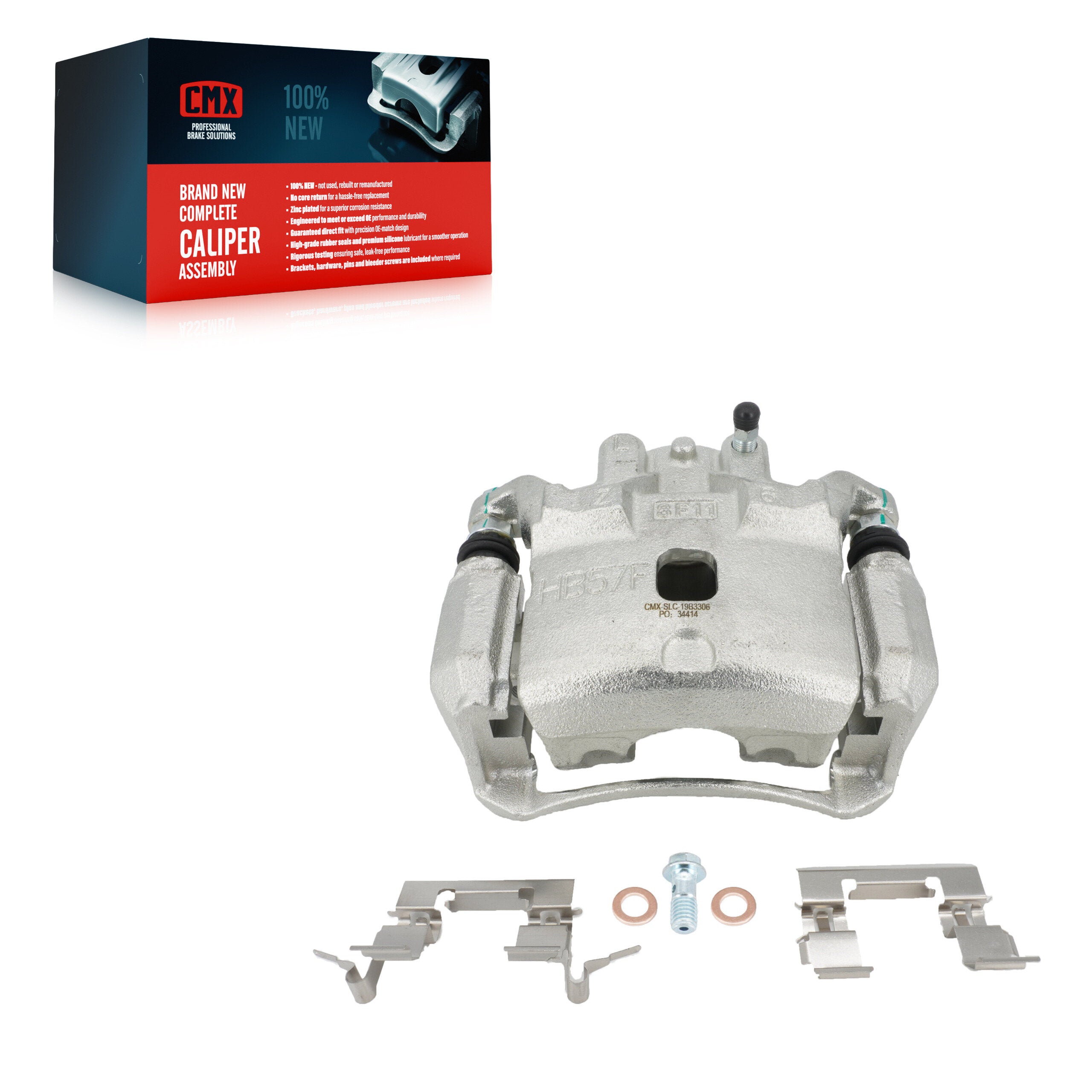 CMX SLC-19B3306 Disc Brake Caliper for 2007-2019 Nissan Sentra - Front Left