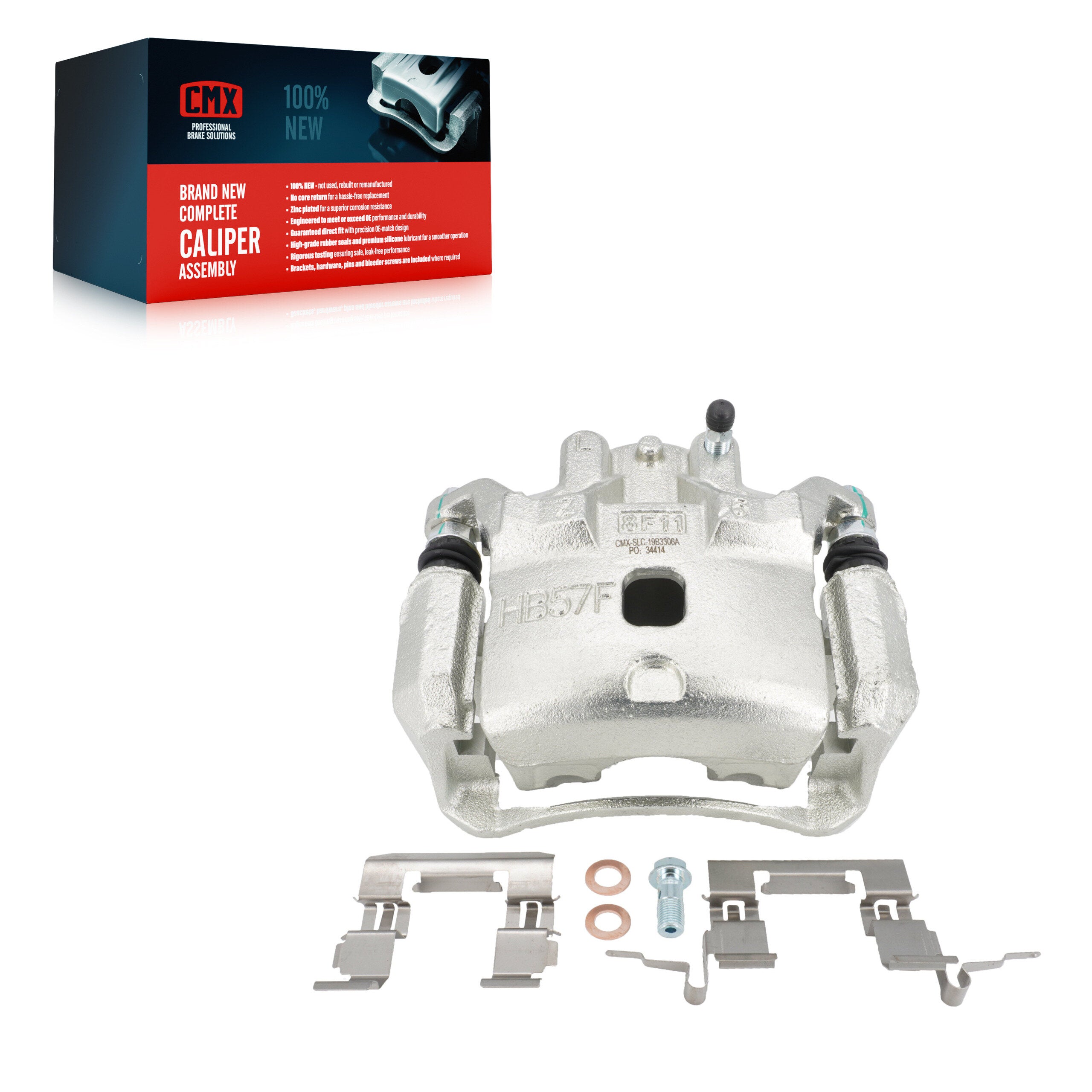 CMX SLC-19B3306A Disc Brake Caliper for 2007-2014 Nissan Cube, Nissan Versa - Front Left