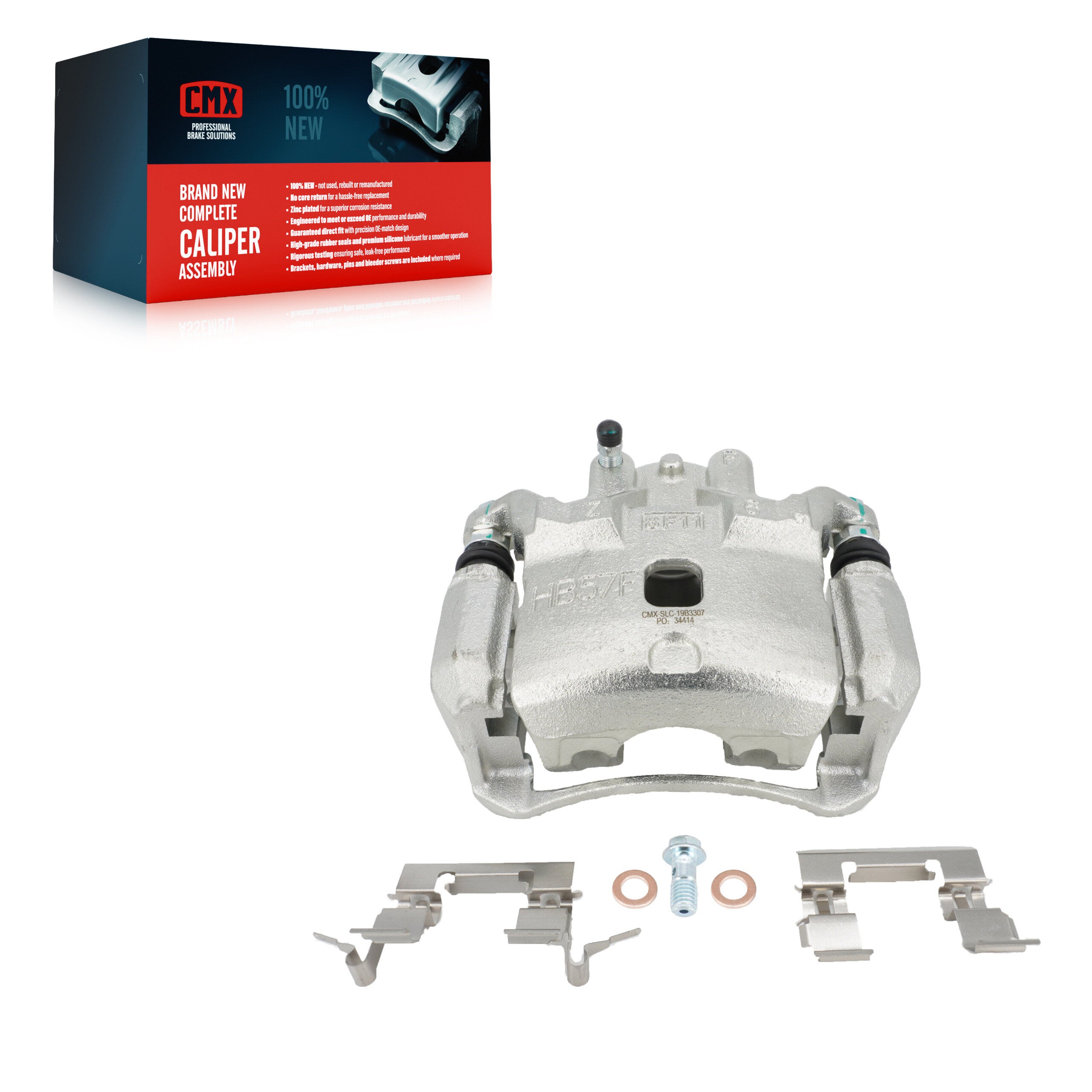 CMX SLC-19B3307 Disc Brake Caliper for 2007-2019 Nissan Sentra - Front Right