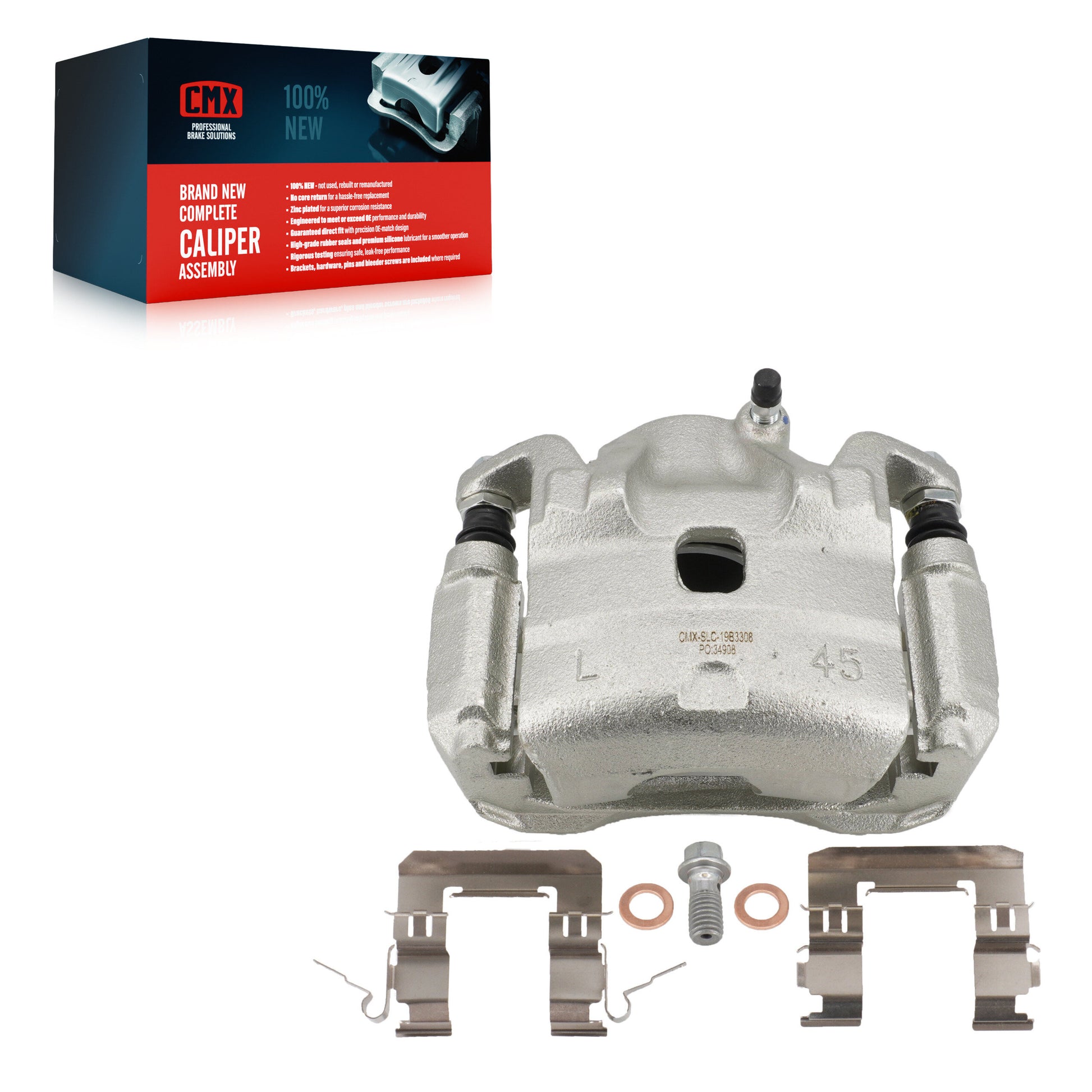 CMX SLC-19B3308 Disc Brake Caliper for 2007-2010 Nissan Altima, Nissan Sentra - Front Left