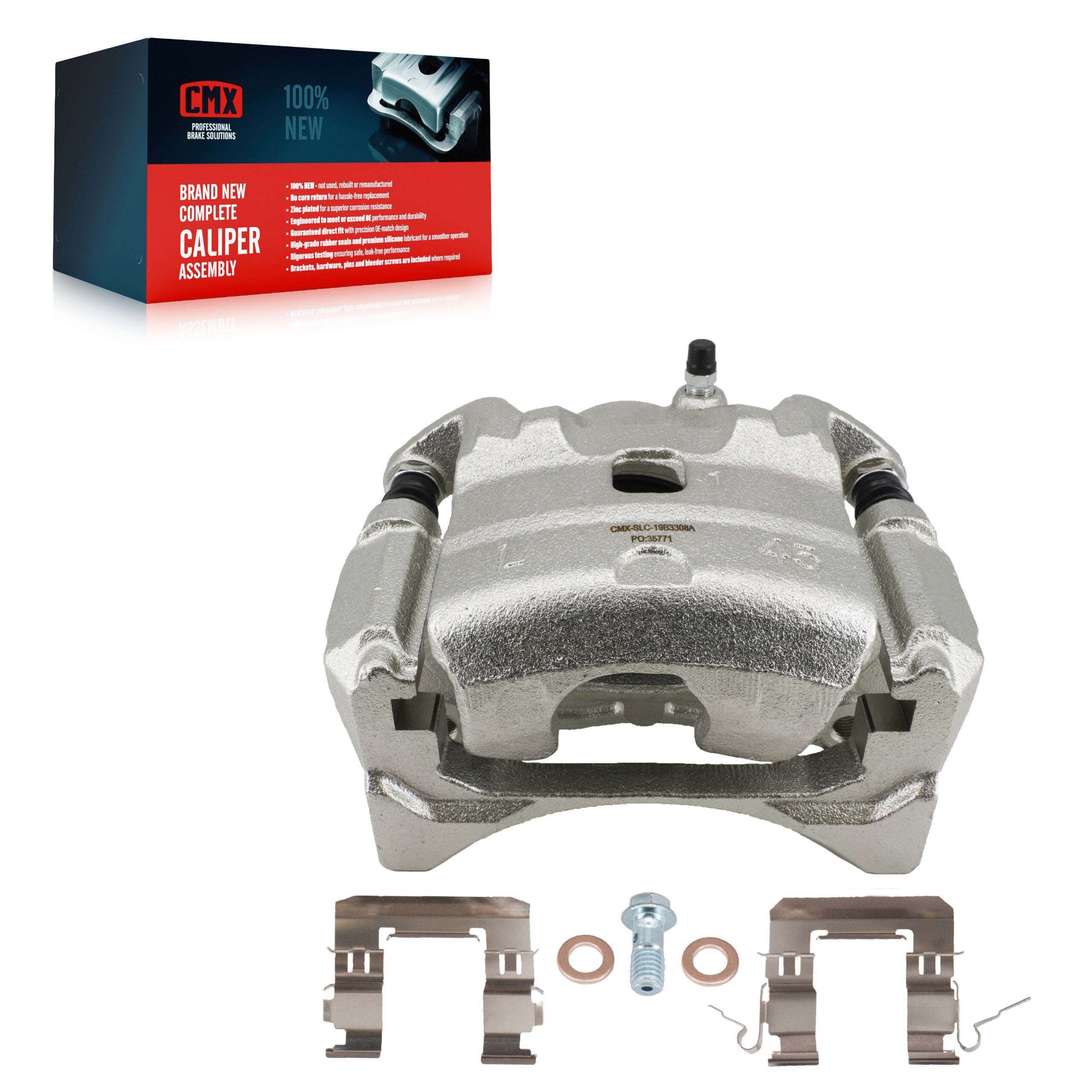 CMX SLC-19B3308A Disc Brake Caliper for 2010-2013 Nissan Altima, Nissan Sentra - Front Left