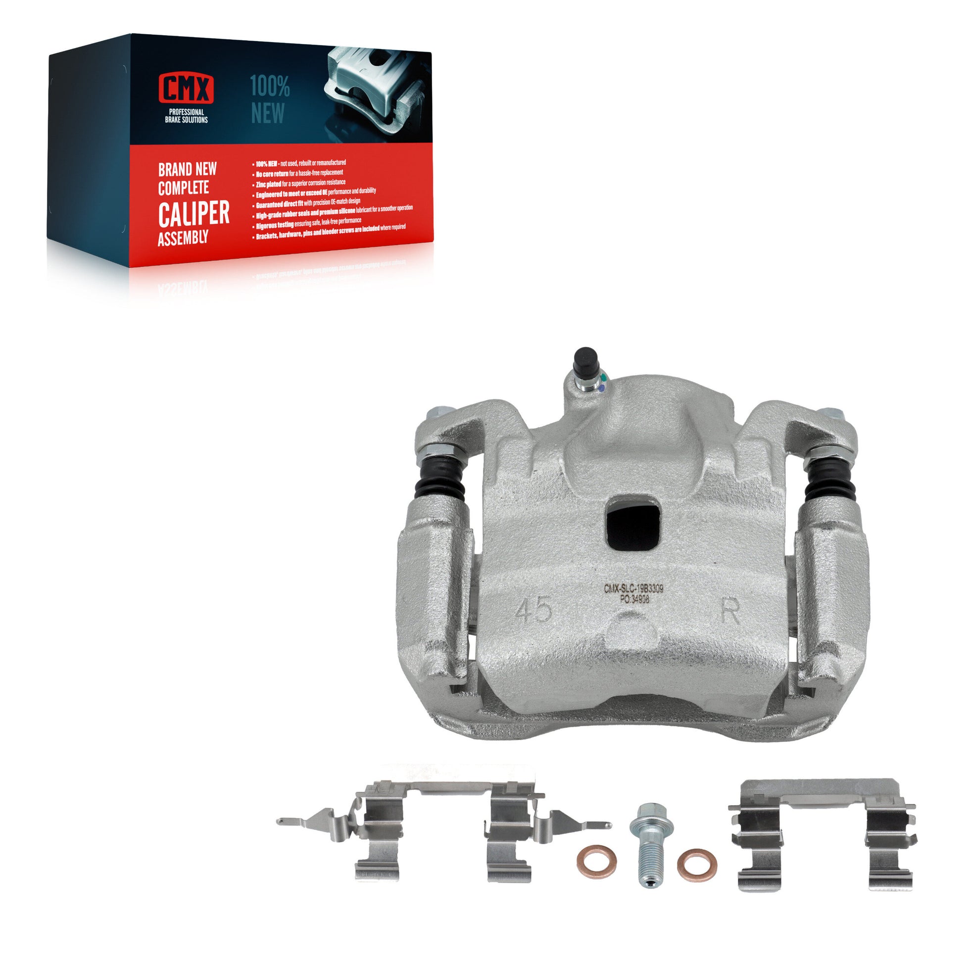 CMX SLC-19B3309 Disc Brake Caliper for 2007-2010 Nissan Altima, Nissan Sentra - Front Right