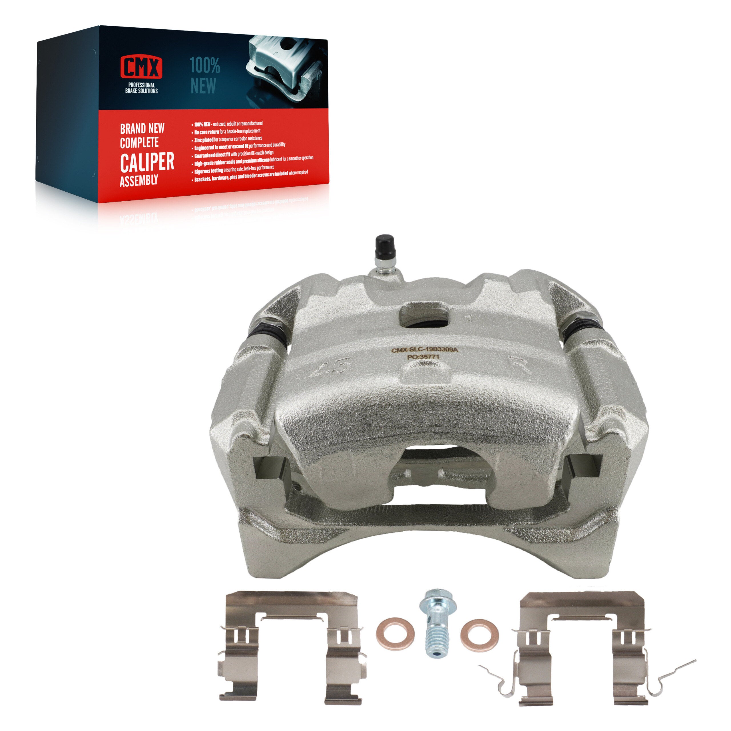 CMX SLC-19B3309A Disc Brake Caliper for 2010-2013 Nissan Altima, Nissan Sentra - Front Right