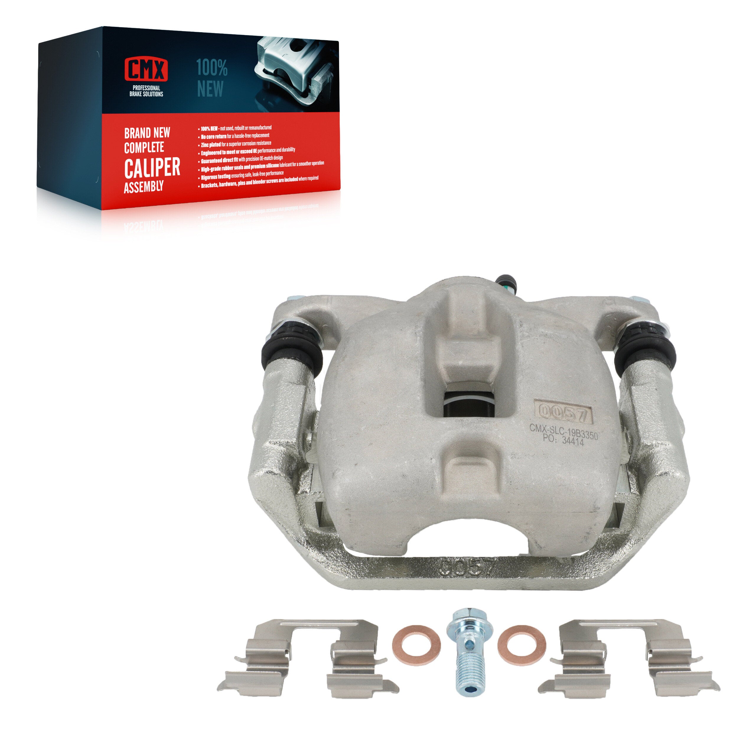 CMX SLC-19B3350 Disc Brake Caliper for 2008-2013 Toyota Highlander - Rear Right