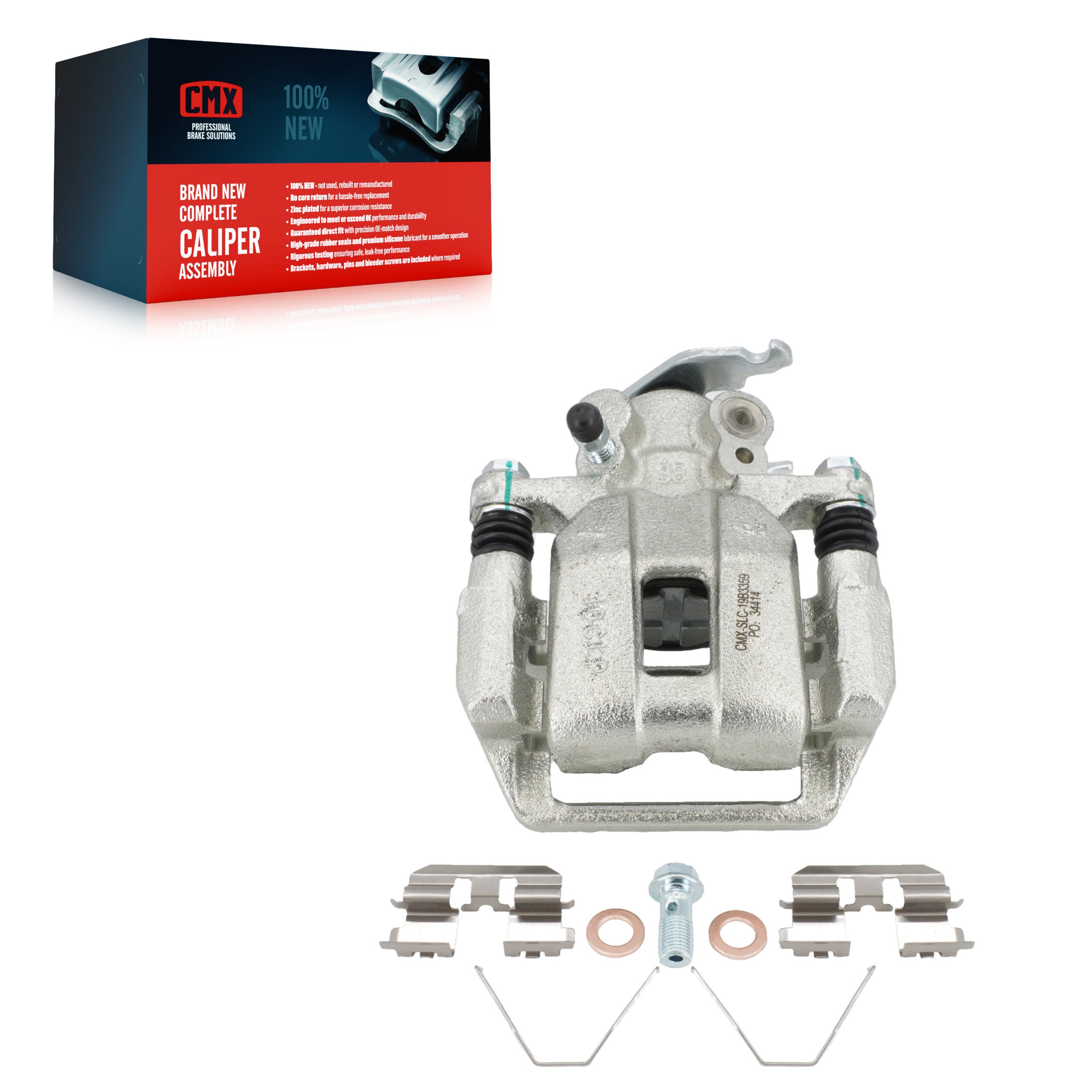 CMX SLC-19B3359 Disc Brake Caliper for 2008-2014 Acura TSX, Honda Accord - Rear Left
