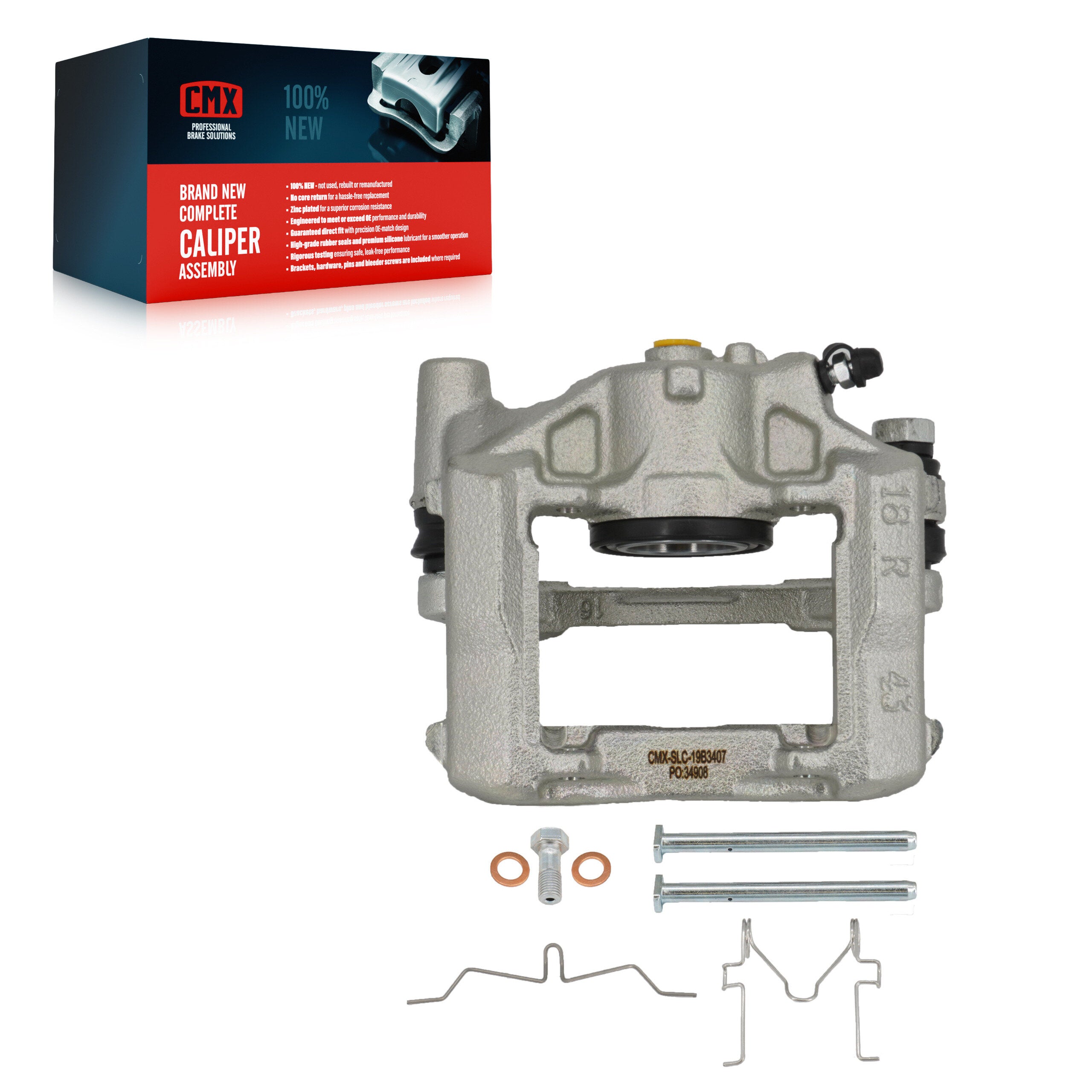 CMX SLC-19B3407 Disc Brake Caliper for 2006-2013 Lexus IS250, Lexus GS300 - Rear Right