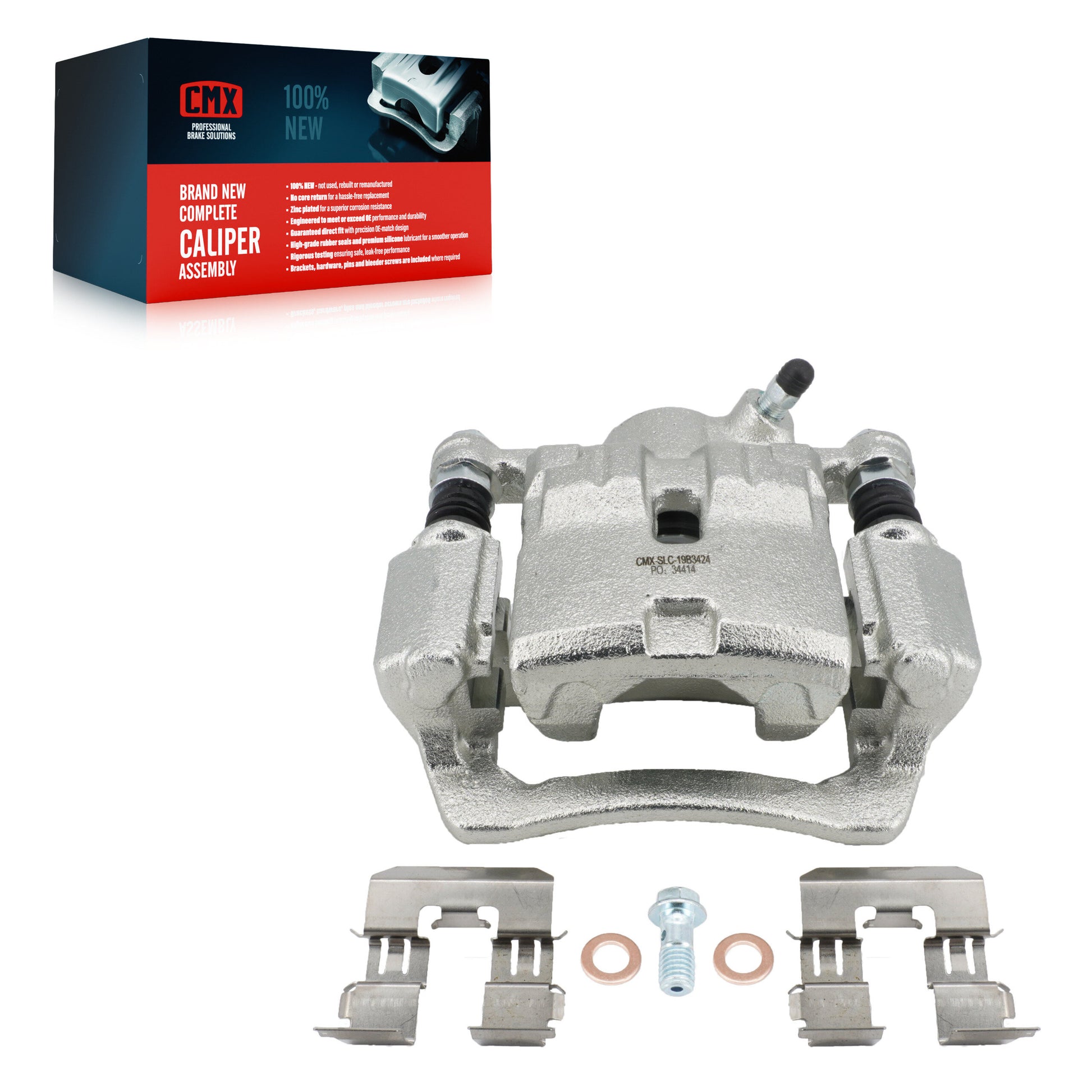 CMX SLC-19B3424 Disc Brake Caliper for 2008-2021 Subaru WRX, Subaru Impreza, Subaru Forester - Rear Right