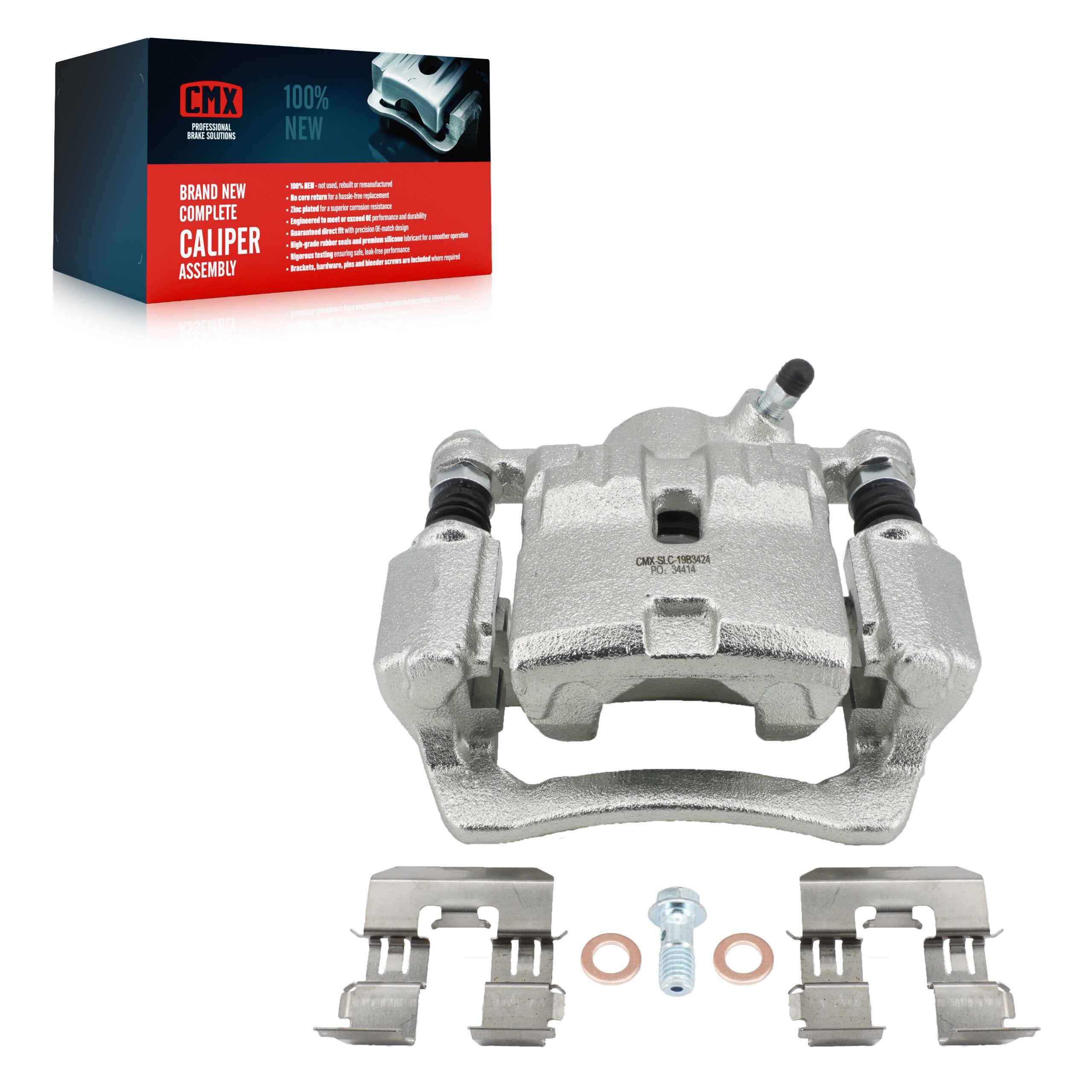 CMX SLC-19B3424 Disc Brake Caliper for 2008-2021 Subaru WRX, Subaru Impreza, Subaru Forester - Rear Right