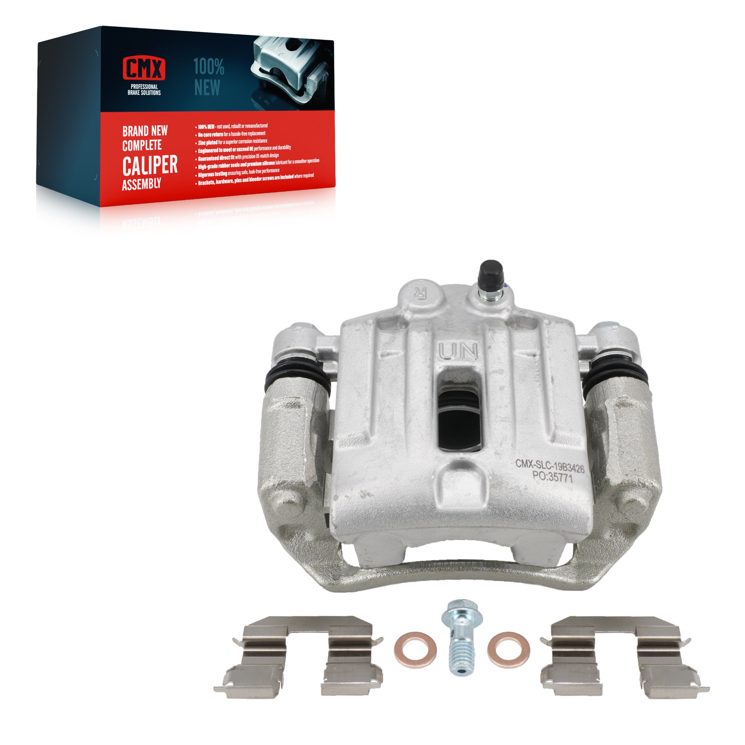 CMX SLC-19B3426 Disc Brake Caliper for 2007-2009 Kia Rondo - Rear Right