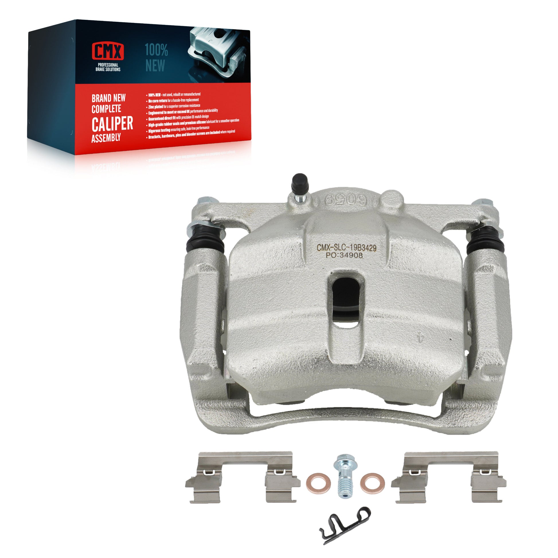 CMX SLC-19B3429 Disc Brake Caliper for 2008-2015 Nissan Rogue Select, Suzuki Kizashi, Nissan Rogue - Front Right