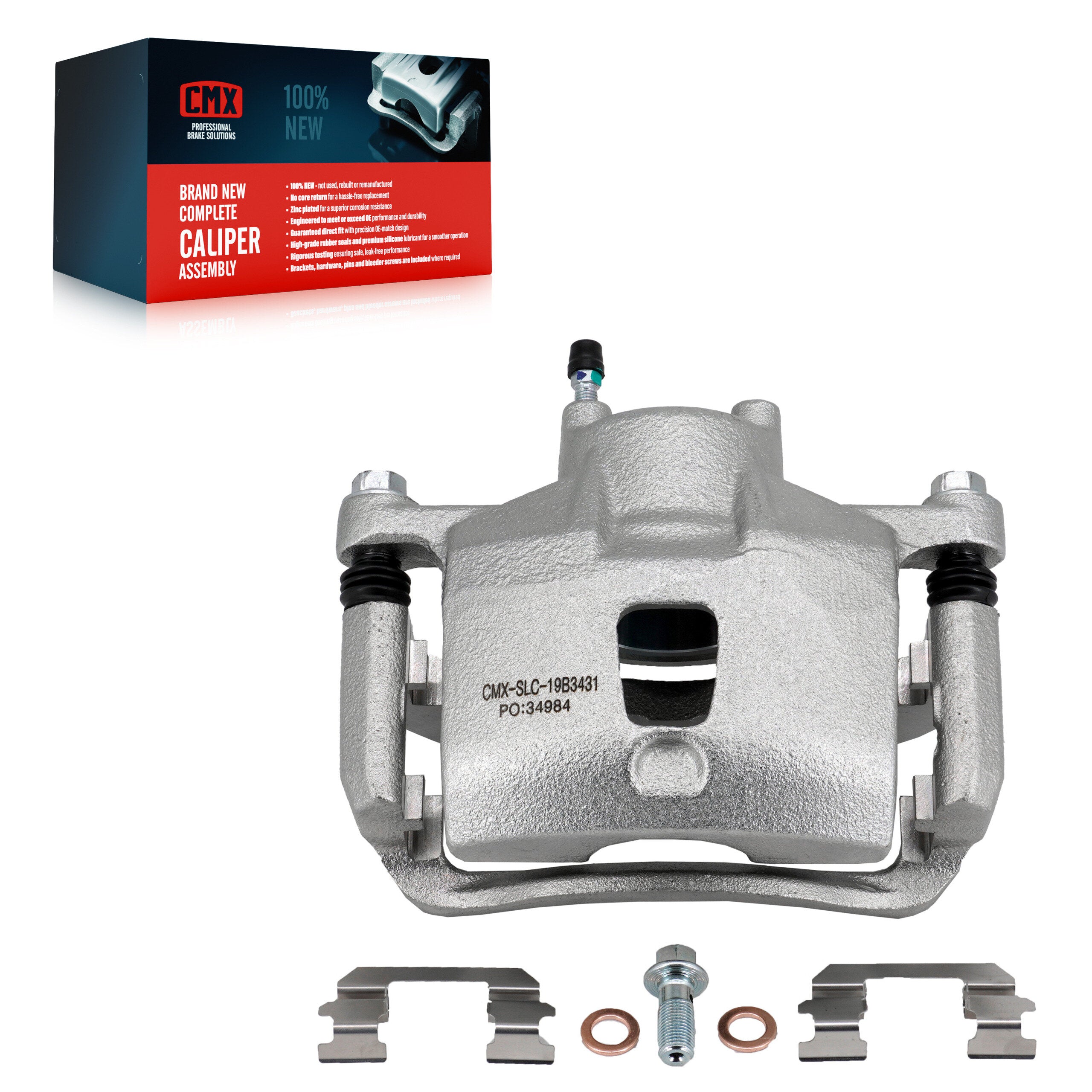 CMX SLC-19B3431 Disc Brake Caliper for 2009-2011 Nissan Versa - Front Right
