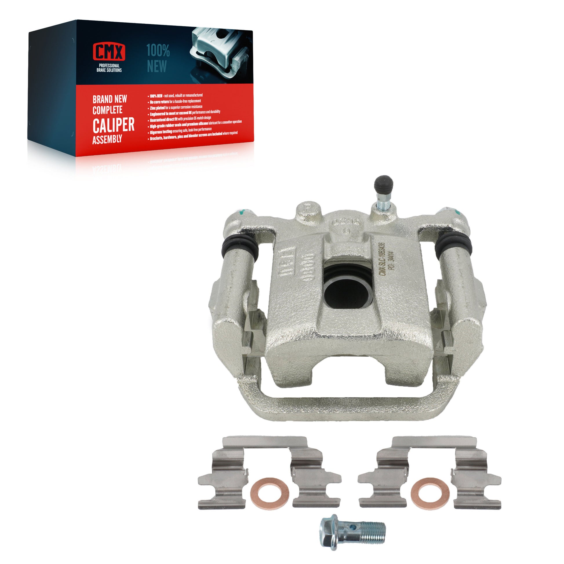 CMX SLC-19B3436 Disc Brake Caliper for 2002-2015 Nissan Rogue Select, Nissan Rogue, Nissan X-Trail - Rear Right