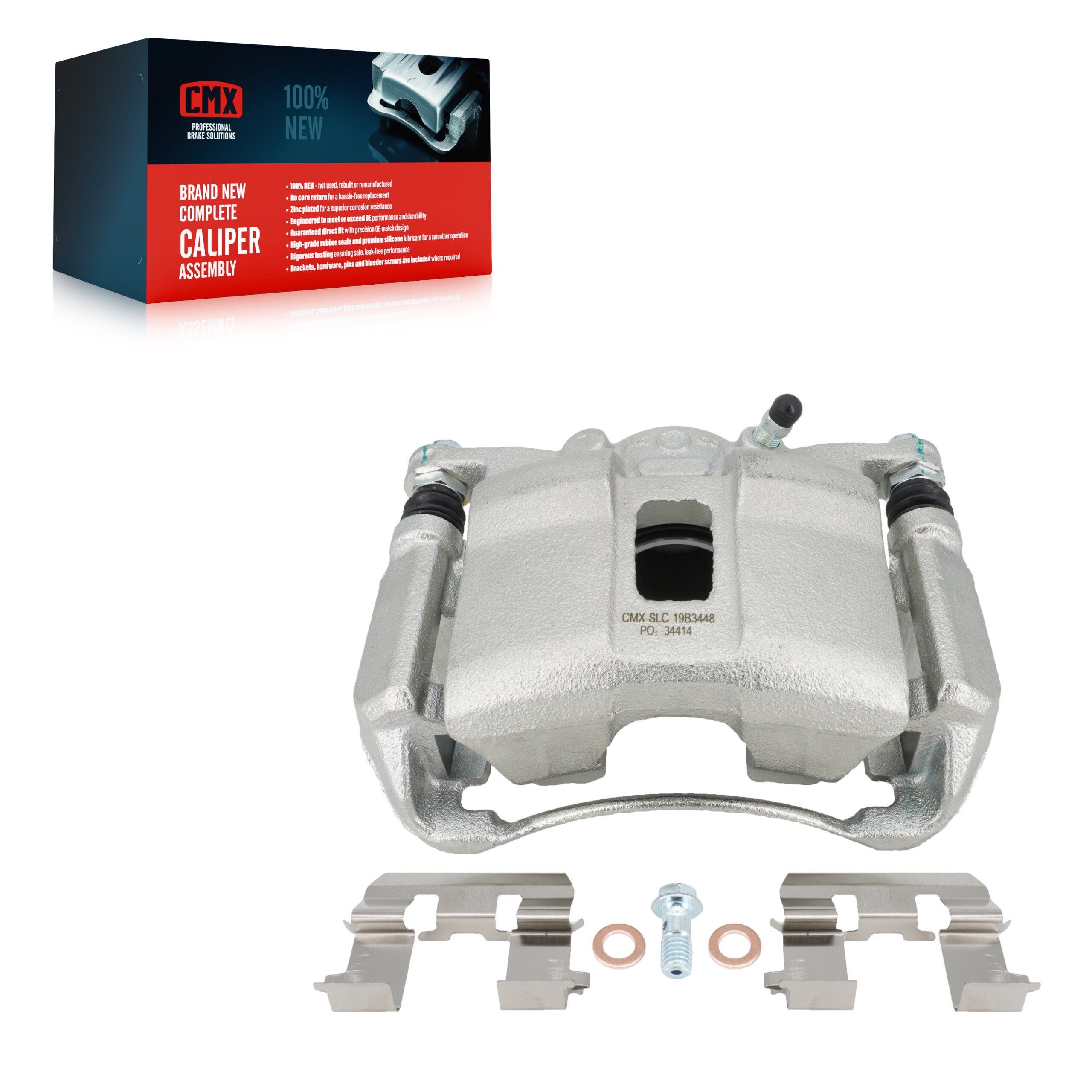 CMX SLC-19B3448 Disc Brake Caliper for 2006-2015 Honda Civic, Acura CSX - Front Left