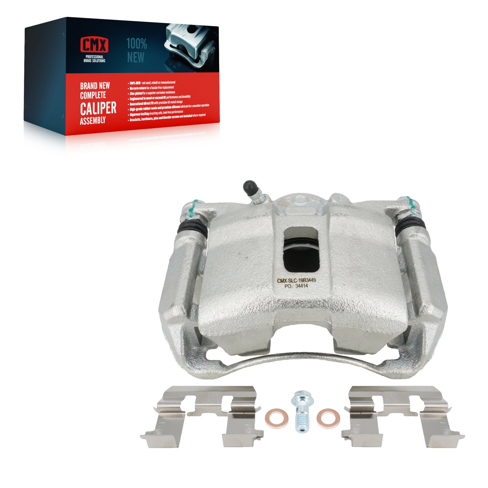 CMX SLC-19B3449 Disc Brake Caliper for 2006-2015 Honda Civic, Acura CSX - Front Right
