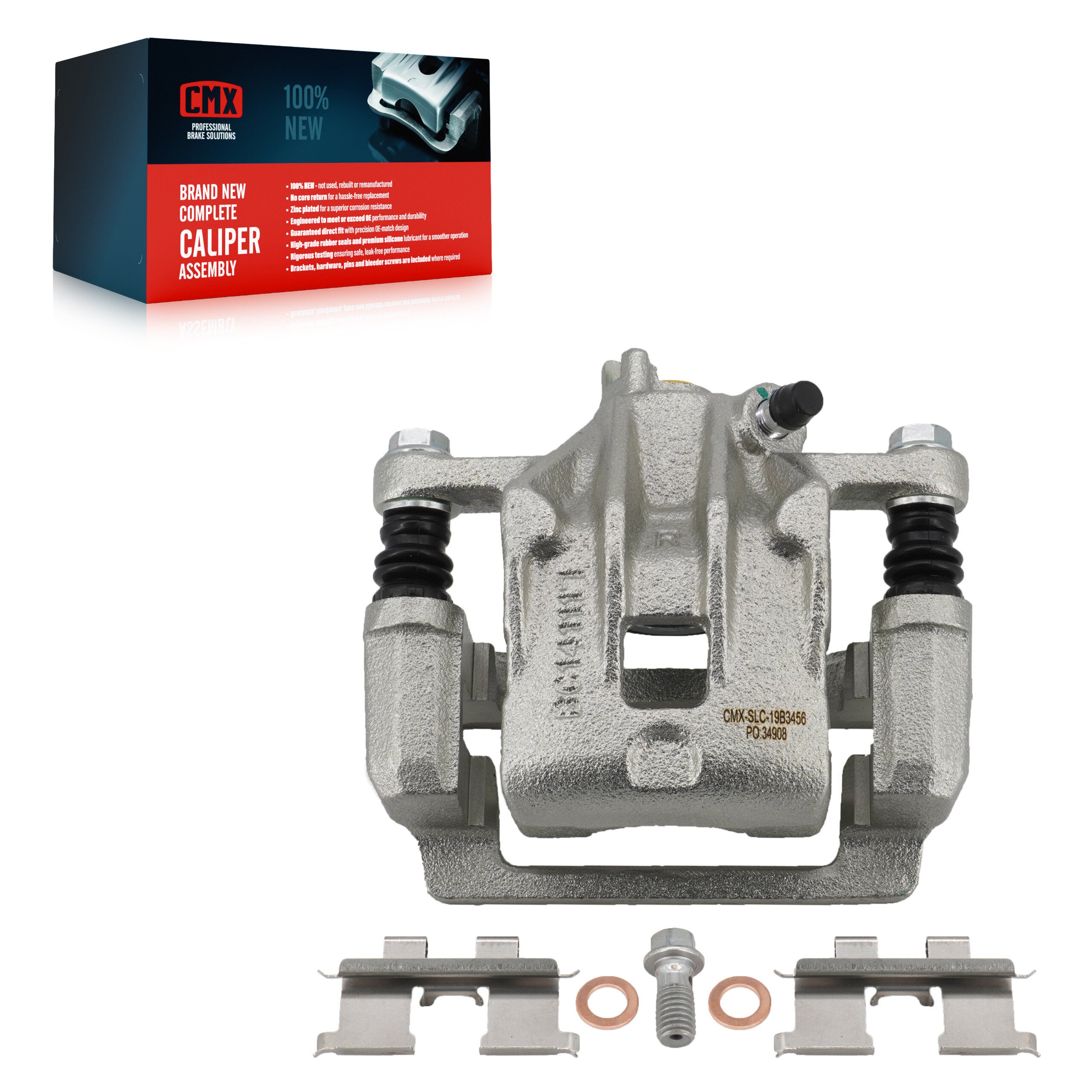 CMX SLC-19B3456 Disc Brake Caliper for 2007-2010 Hyundai Elantra - Rear Right