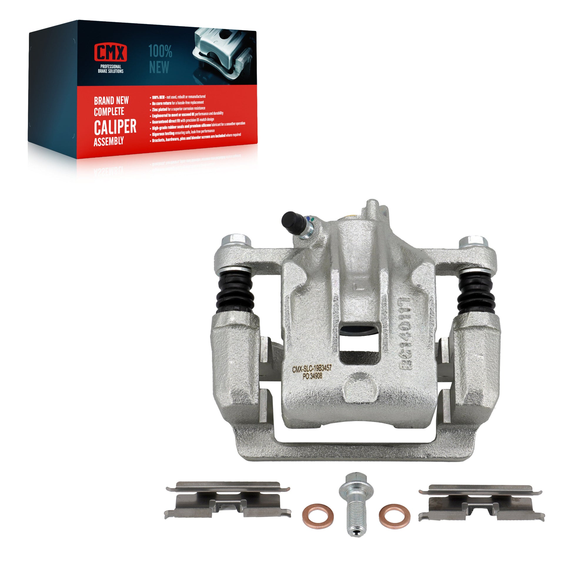 CMX SLC-19B3457 Disc Brake Caliper for 2007-2010 Hyundai Elantra - Rear Left