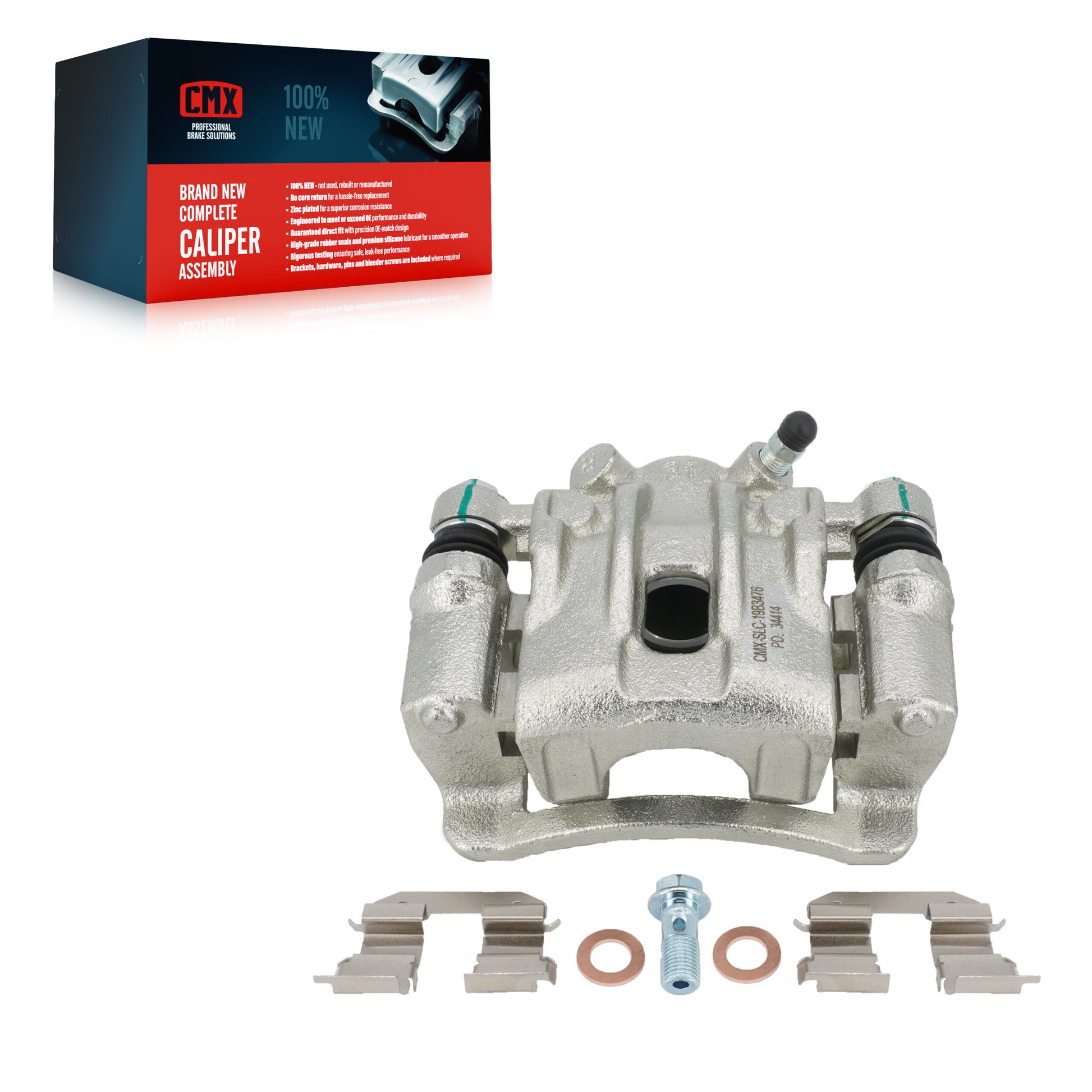 CMX SLC-19B3476 Disc Brake Caliper for 2006-2013 Kia Forte5, Kia Forte, Kia Forte Koup - Rear Right