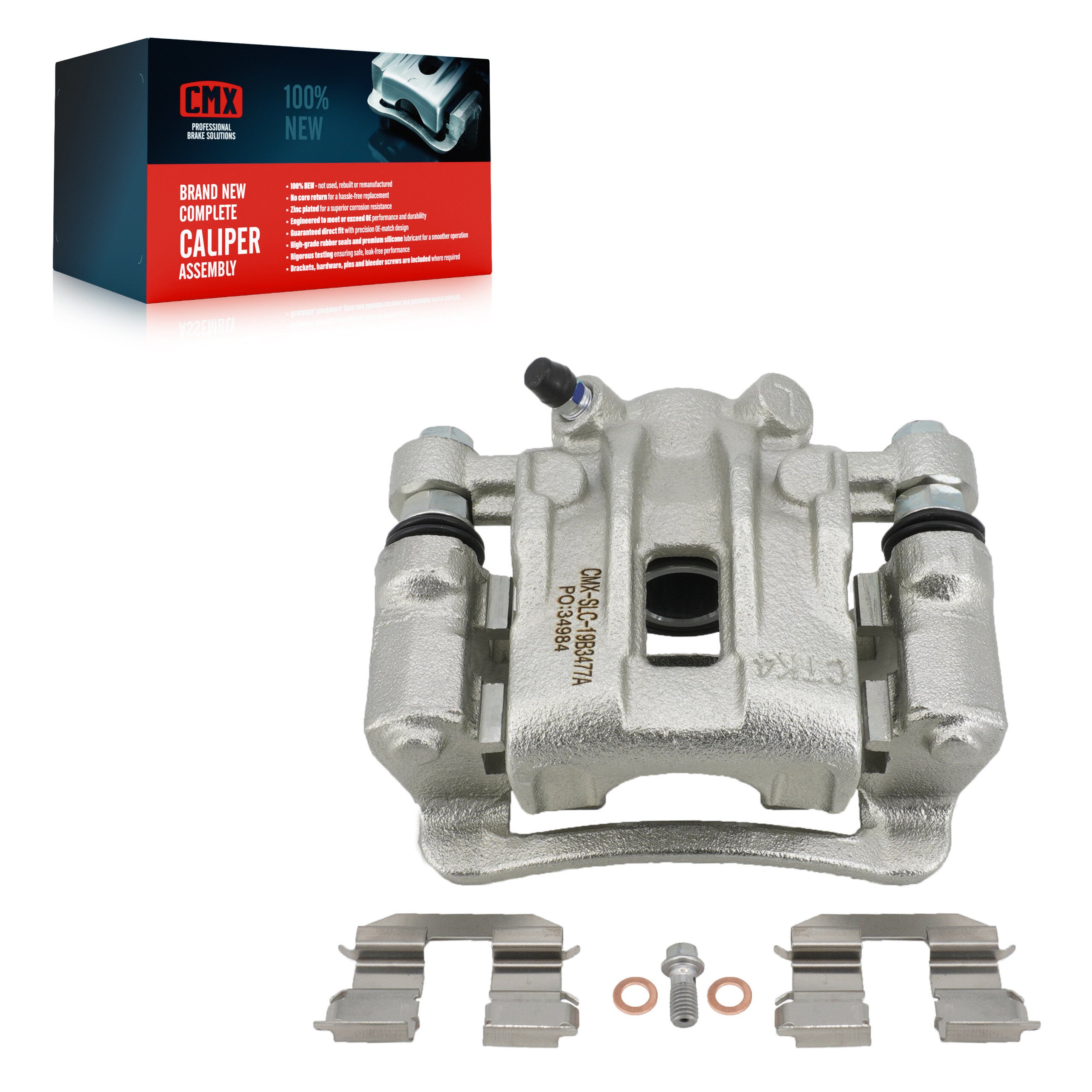 CMX SLC-19B3477A Disc Brake Caliper for 2009-2012 Hyundai Elantra - Rear Left