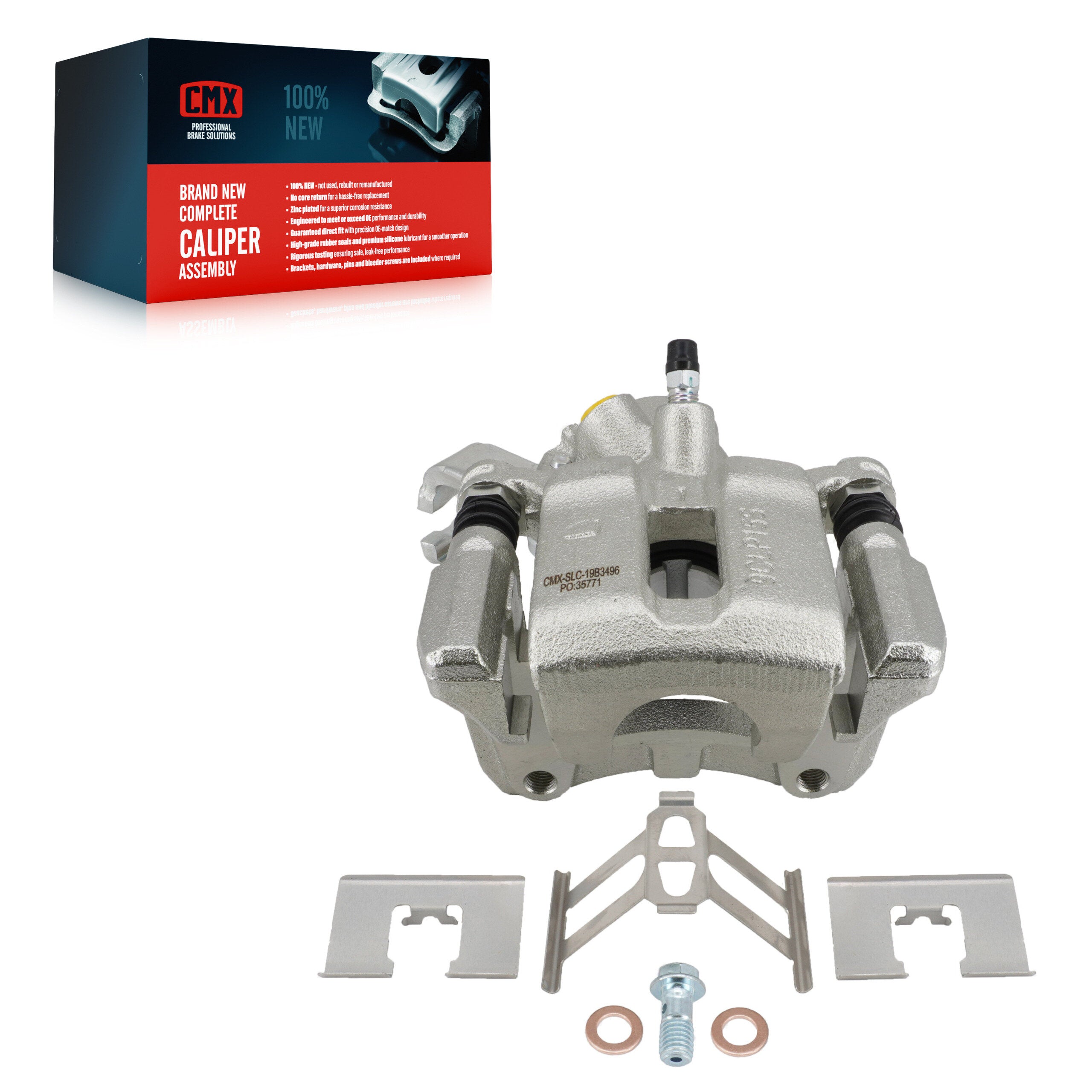 CMX SLC-19B3496 Disc Brake Caliper for 2007-2013 Suzuki SX4 Crossover, Suzuki SX4 - Rear Left