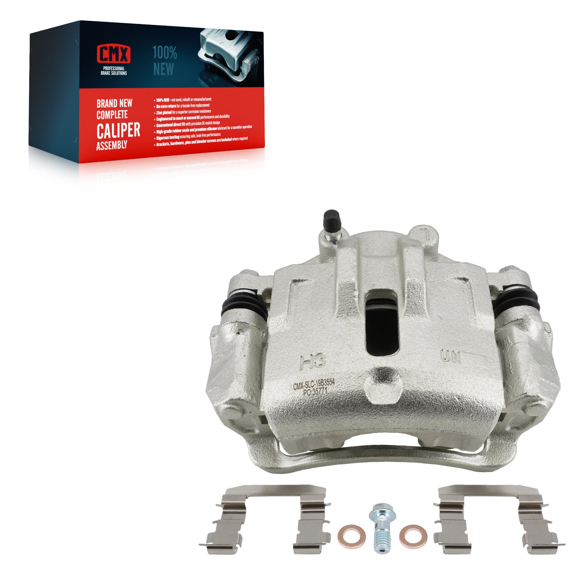 CMX SLC-19B3554 Disc Brake Caliper for 2007-2012 Kia Rondo - Front Left