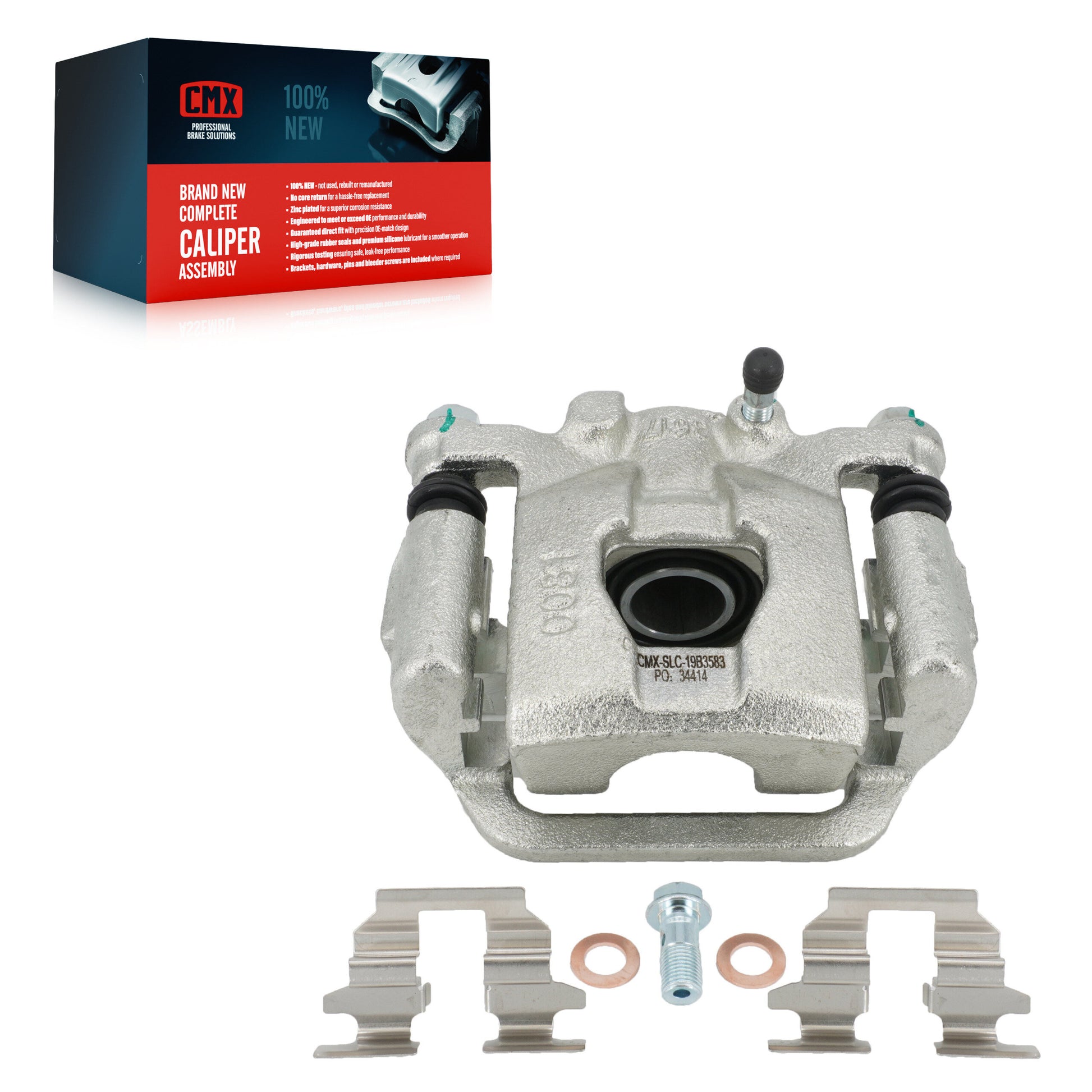 CMX SLC-19B3583 Disc Brake Caliper for 2007-2019 Nissan Juke, Nissan Sentra - Rear Right