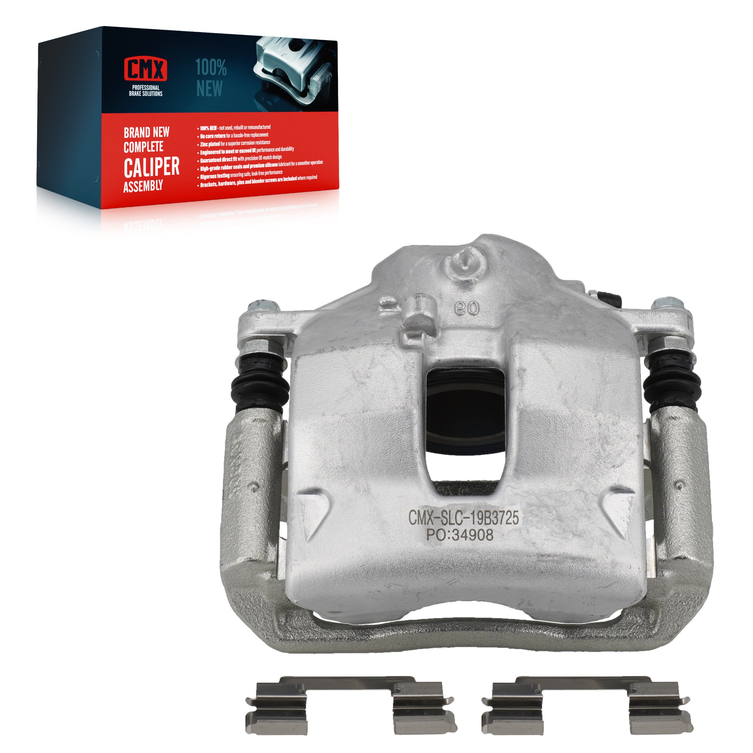CMX SLC-19B3725 Disc Brake Caliper for 2008-2015 Mercedes-Benz C250, Mercedes-Benz SLK250, Mercedes-Benz C300 - Front Right