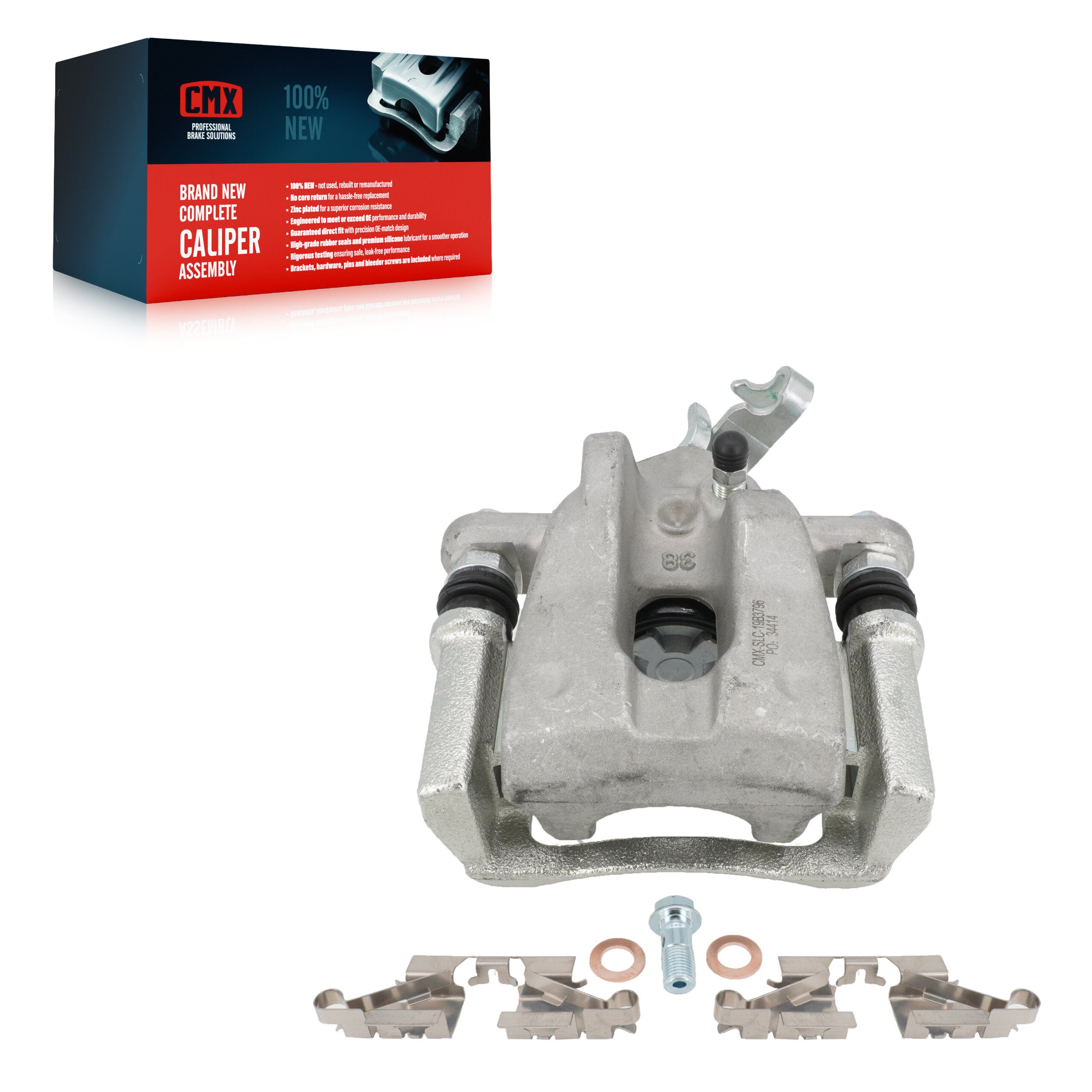 CMX SLC-19B3796 Disc Brake Caliper for 2009-2019 Toyota Corolla, Toyota Matrix, Pontiac Vibe - Rear Right