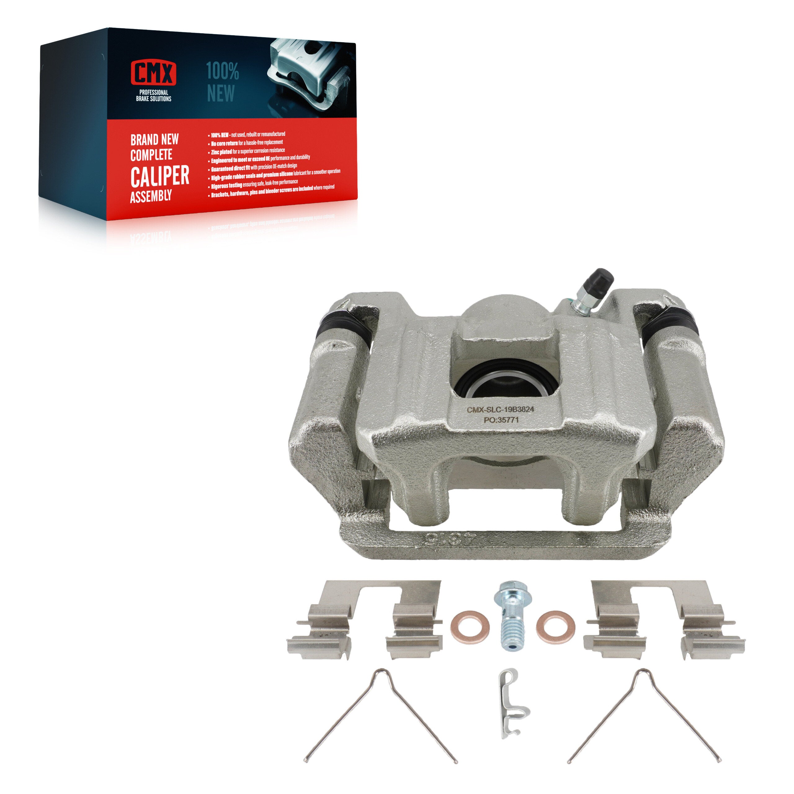 CMX SLC-19B3824 Disc Brake Caliper for 2009-2015 Honda Pilot - Rear Right