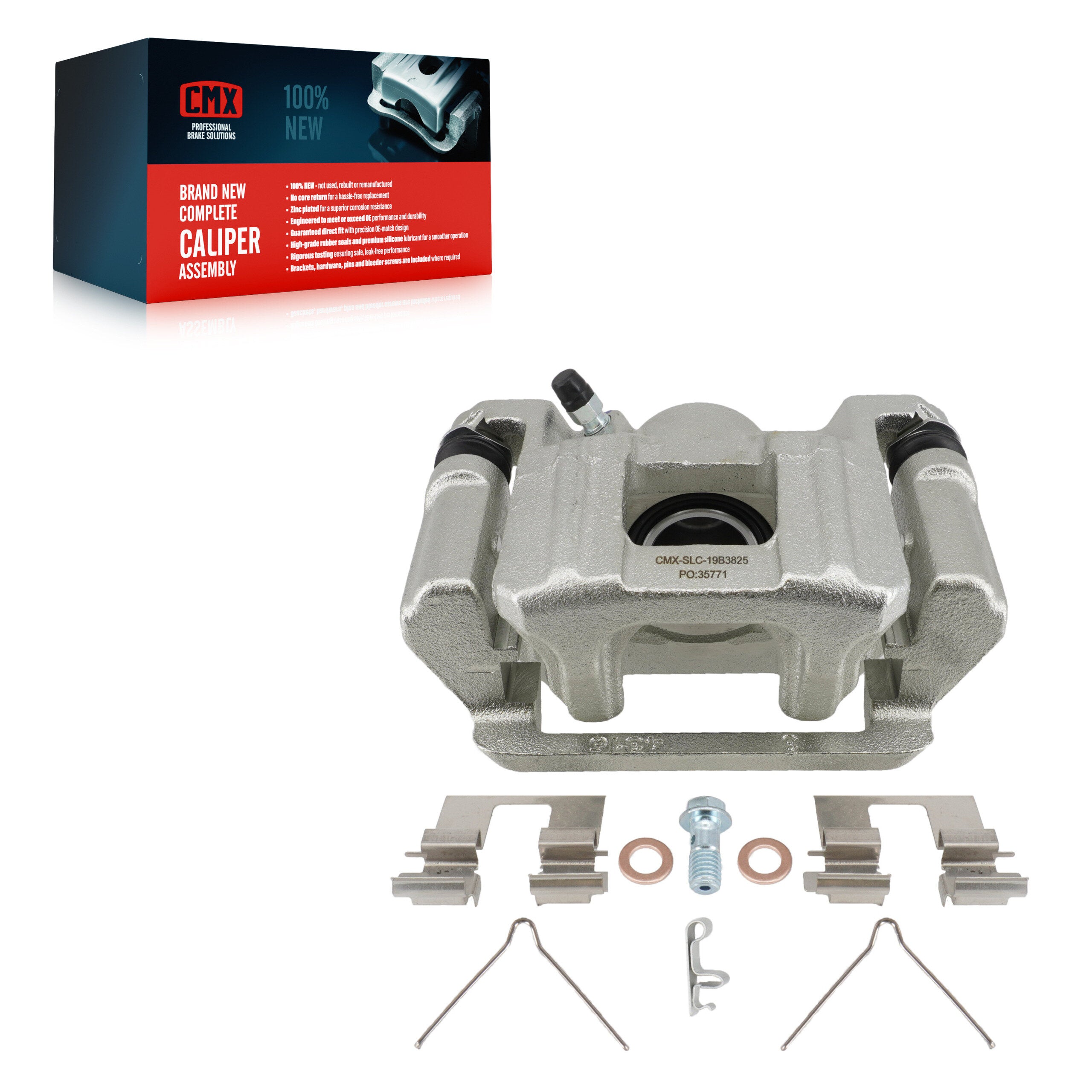 CMX SLC-19B3825 Disc Brake Caliper for 2009-2015 Honda Pilot - Rear Left