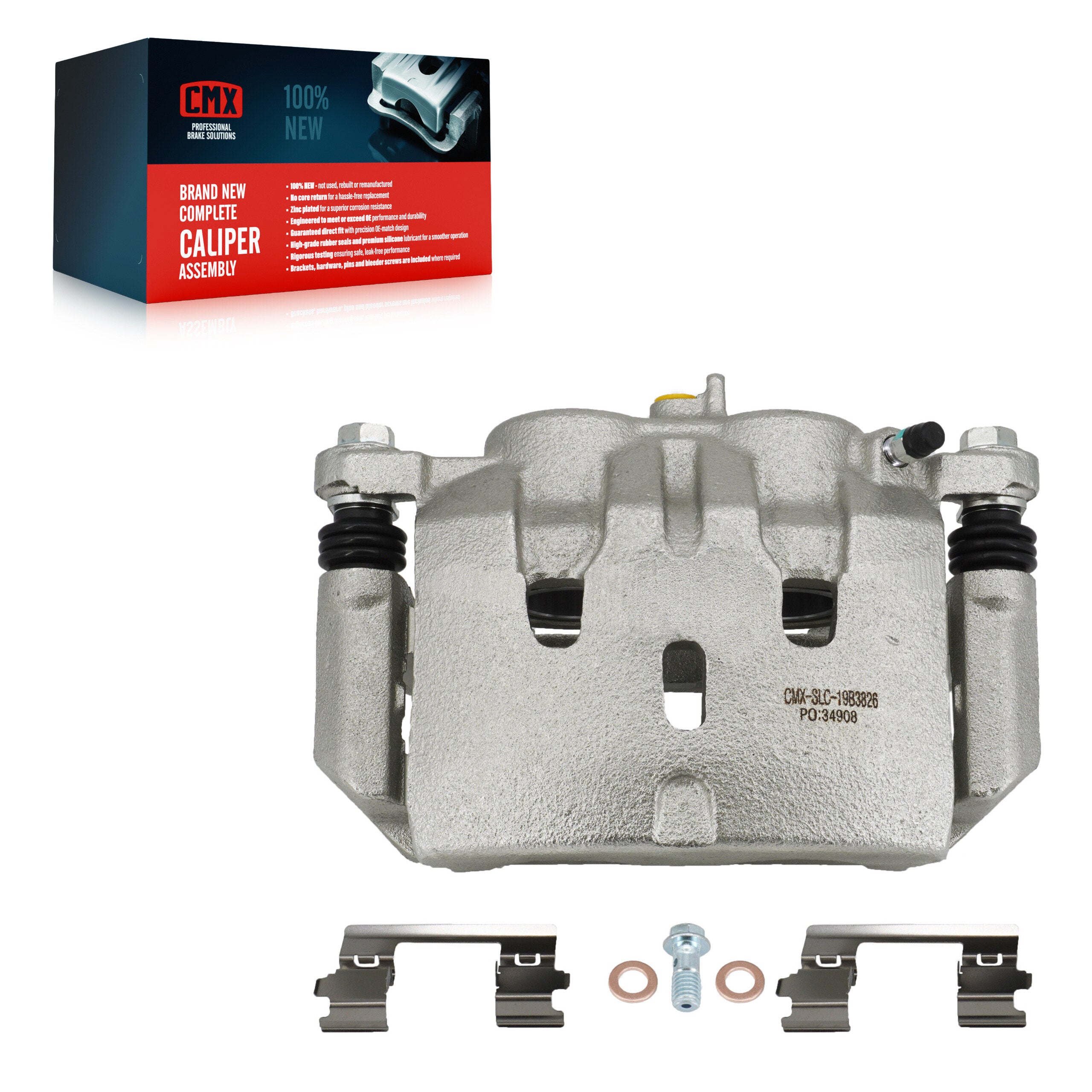 CMX SLC-19B3826 Disc Brake Caliper for 2009-2015 Honda Pilot - Front Left
