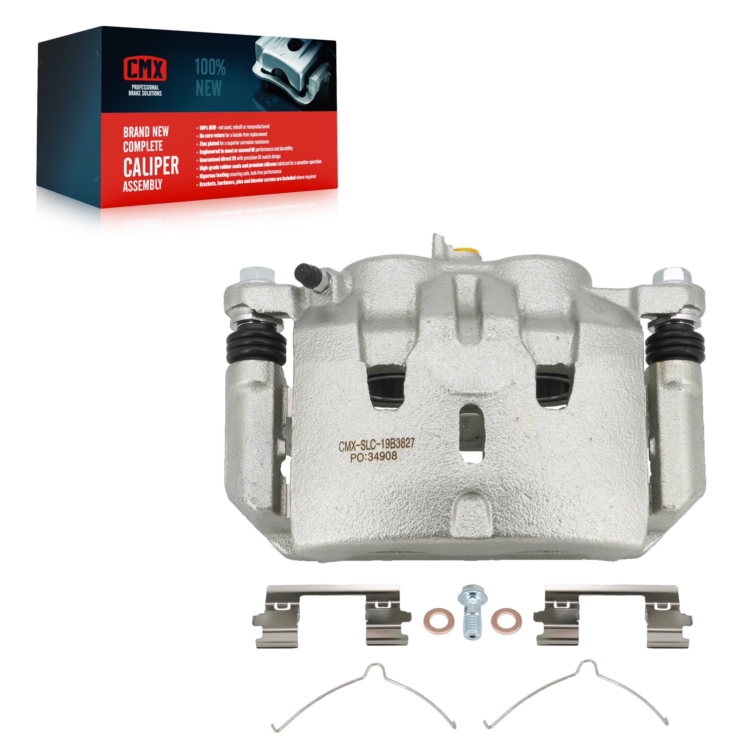 CMX SLC-19B3827 Disc Brake Caliper for 2009-2015 Honda Pilot - Front Right