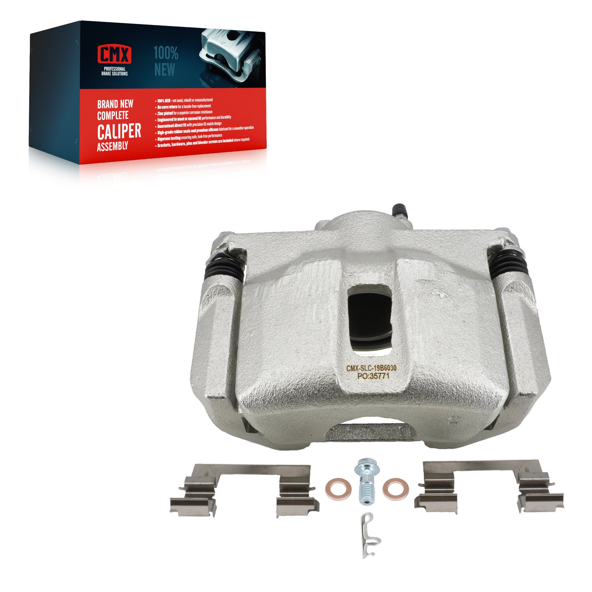 CMX SLC-19B6030 Disc Brake Caliper for 2007-2023 Nissan Maxima, Nissan Sentra - Front Left