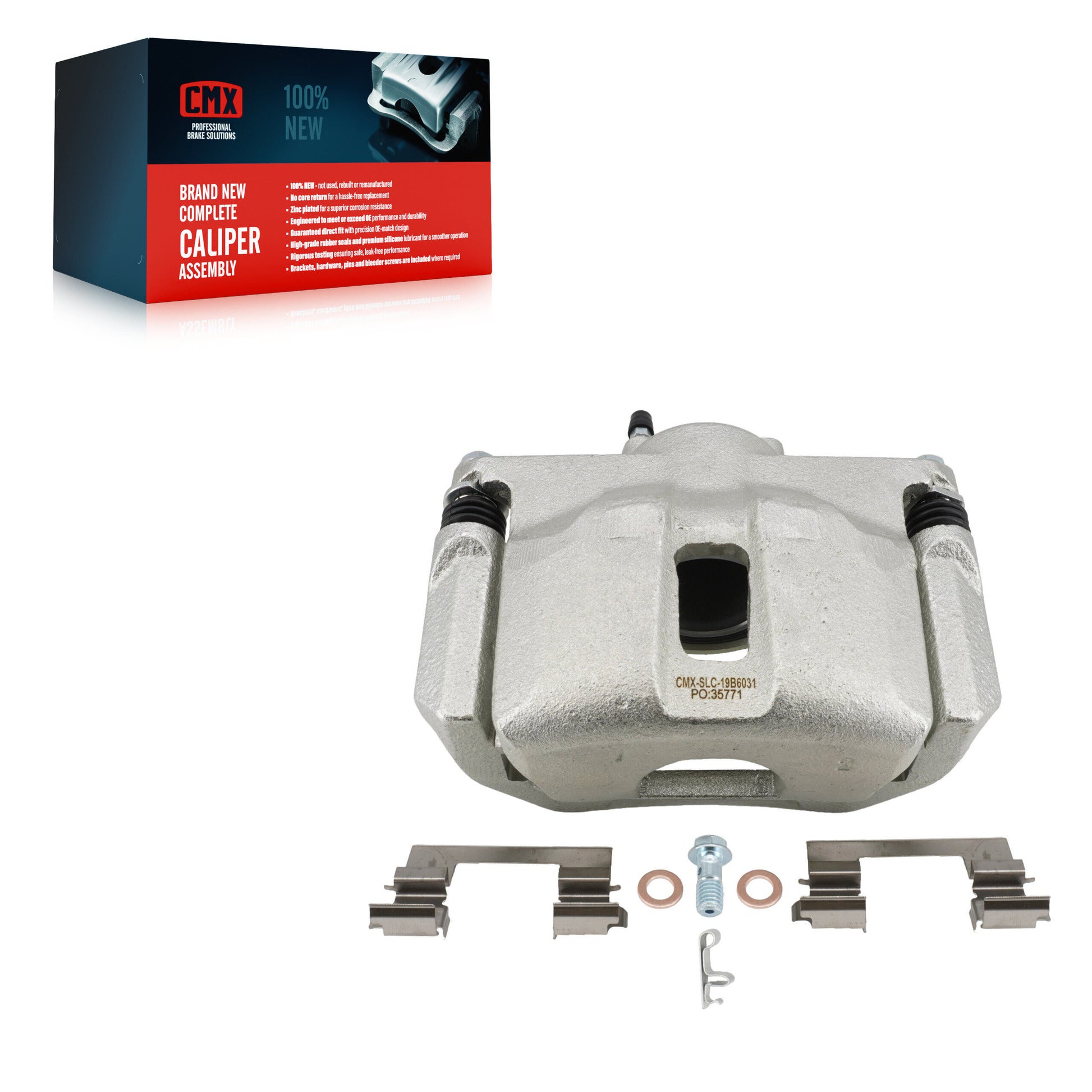 CMX SLC-19B6031 Disc Brake Caliper for 2007-2023 Nissan Maxima, Nissan Sentra - Front Right